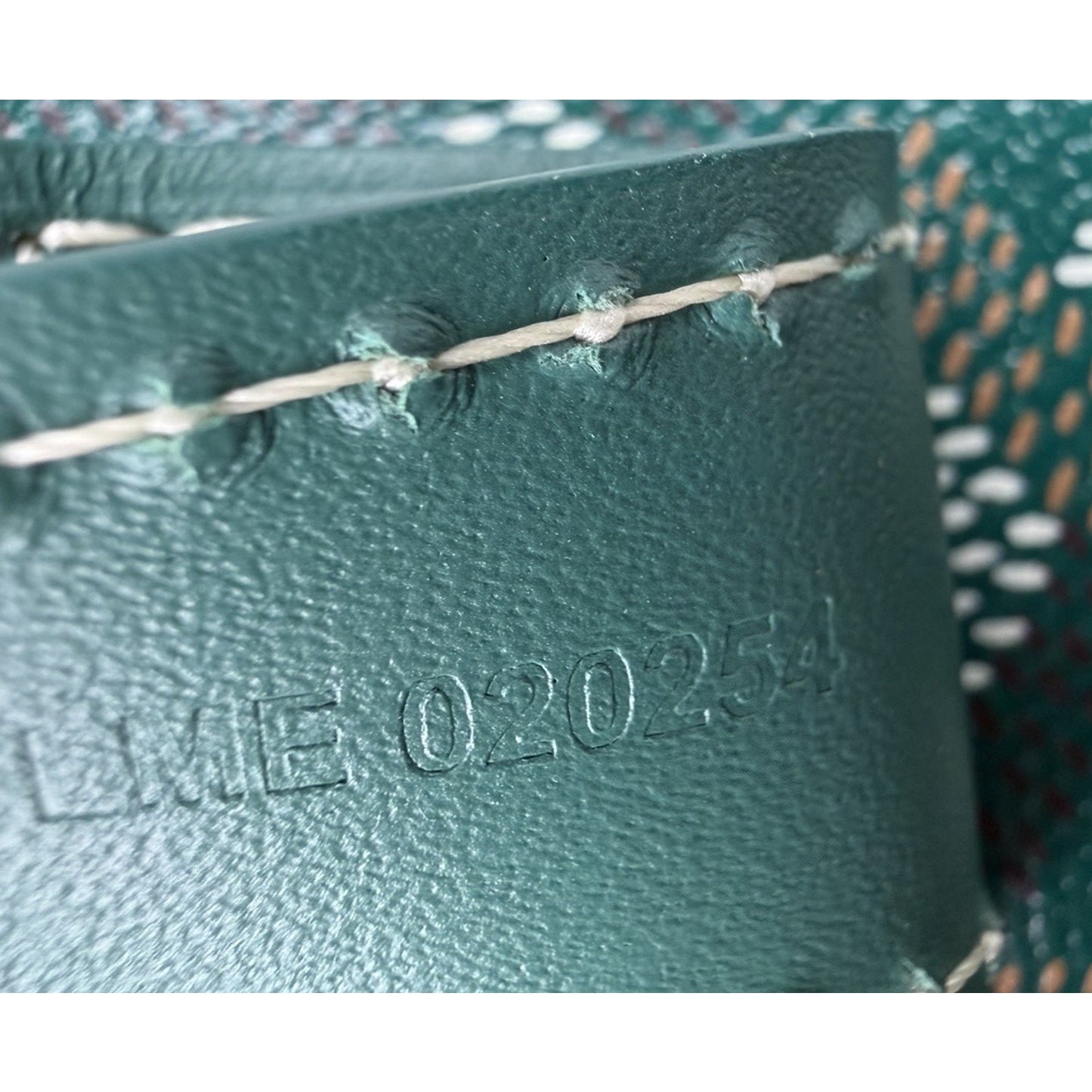 Goyard Boston 45 Travel Bag in Green Goyardine Canvas with Leather Trim