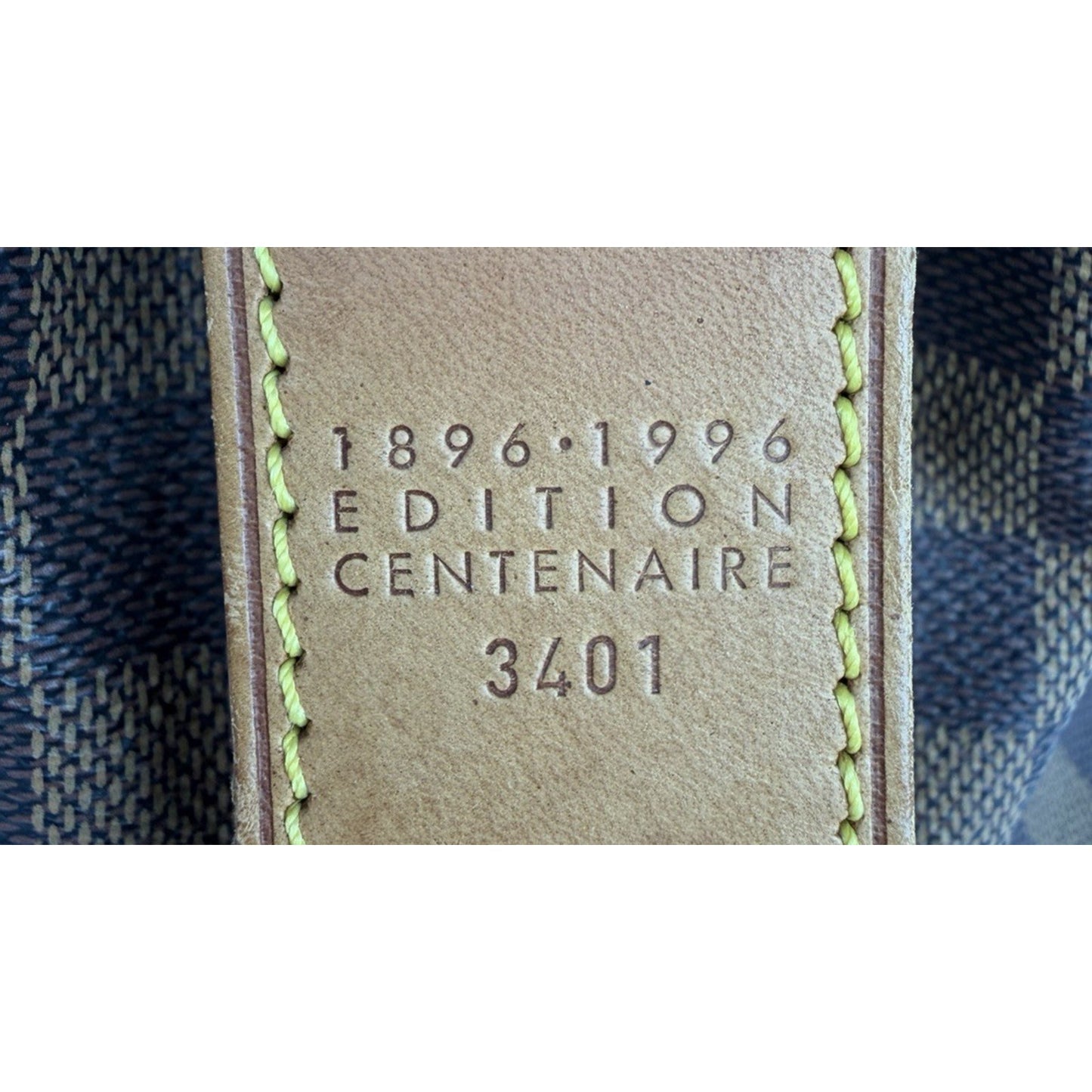 Louis Vuitton Columbine Tote Bag Centenaire Collection 1996 in Damier Ebene S