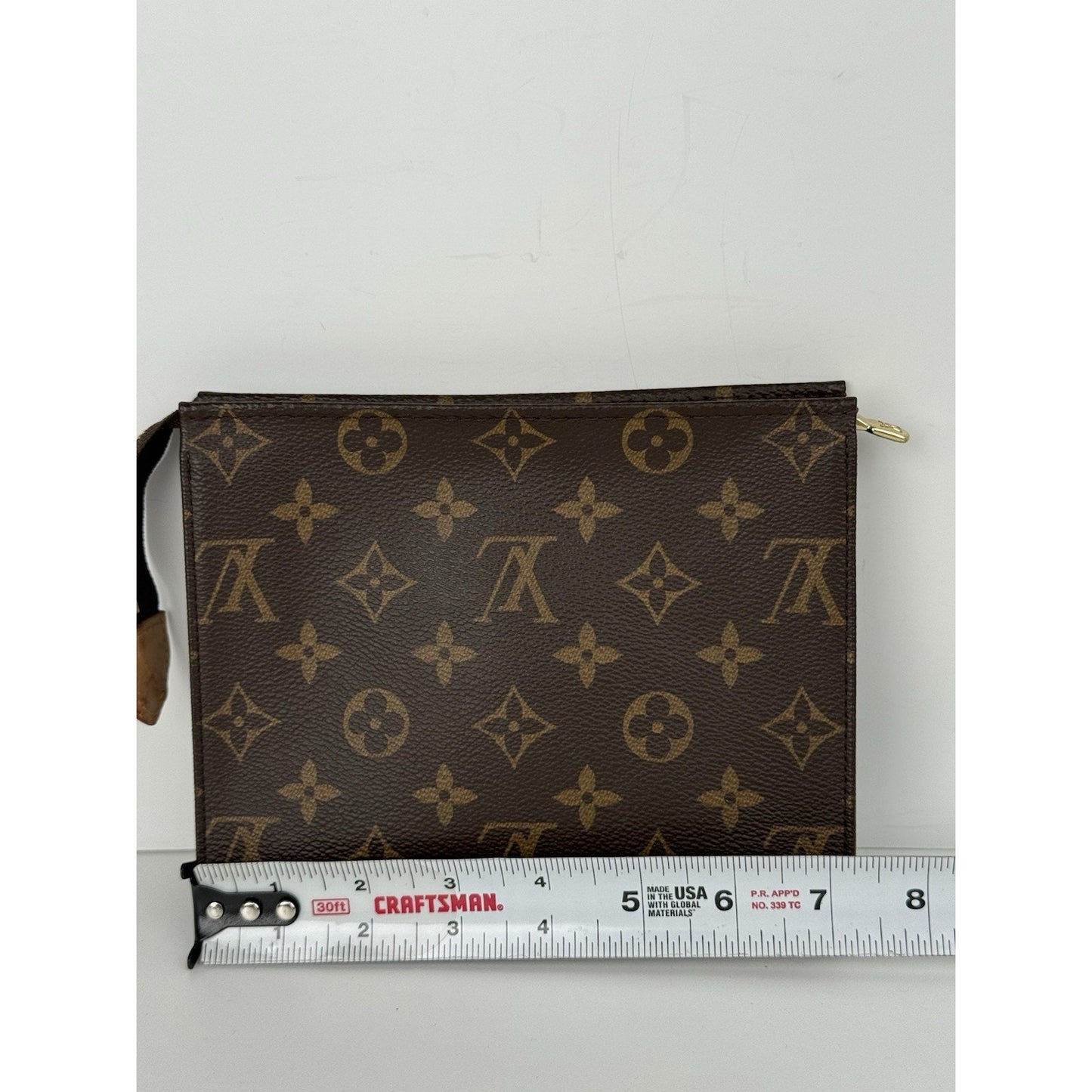 Louis Vuitton Toiletry Pouch 19 Brown Canvas Monogram Coated