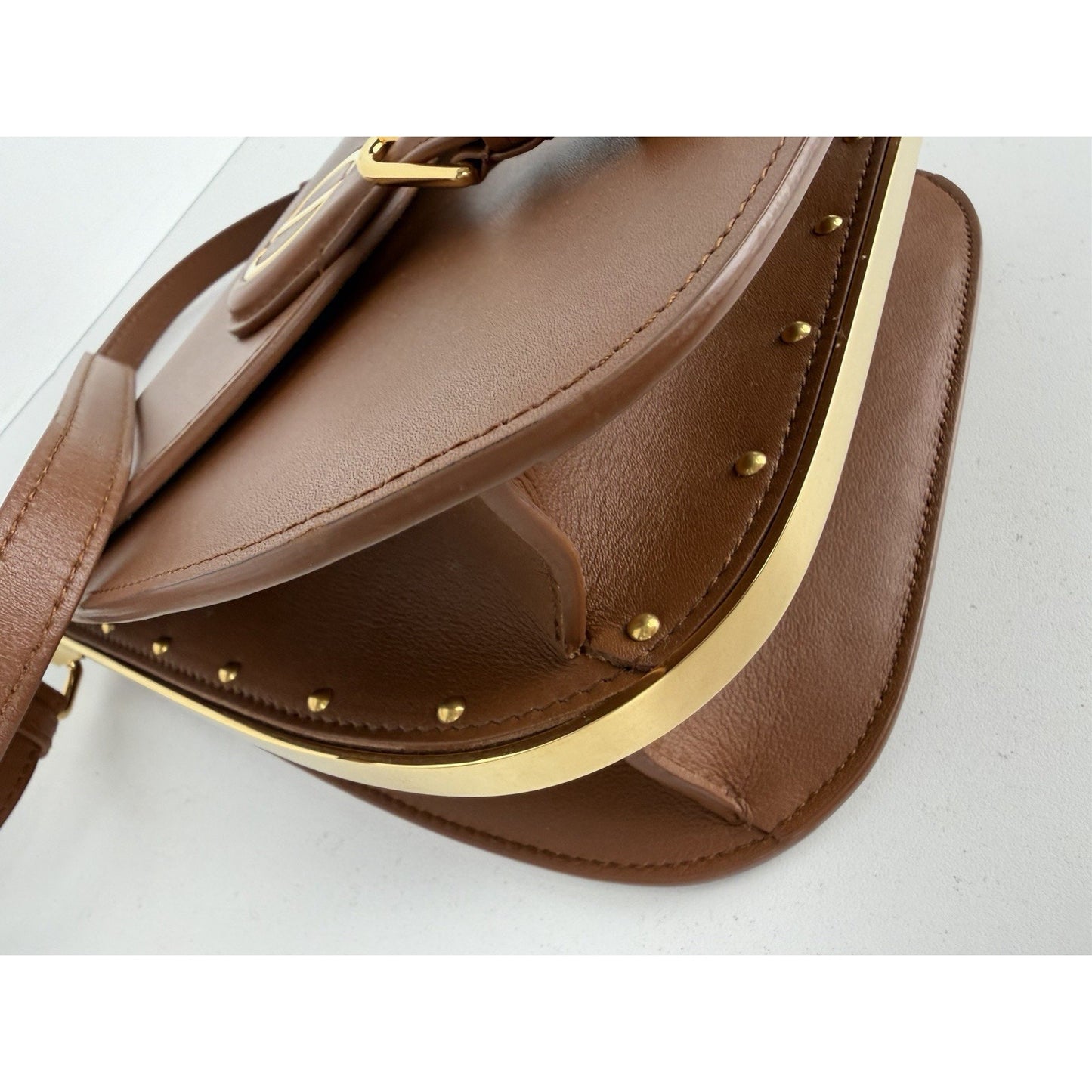 Dior Bobby Frame Crossbody Bag Medium in Brown Box Calfskin Leather 2022 B-1