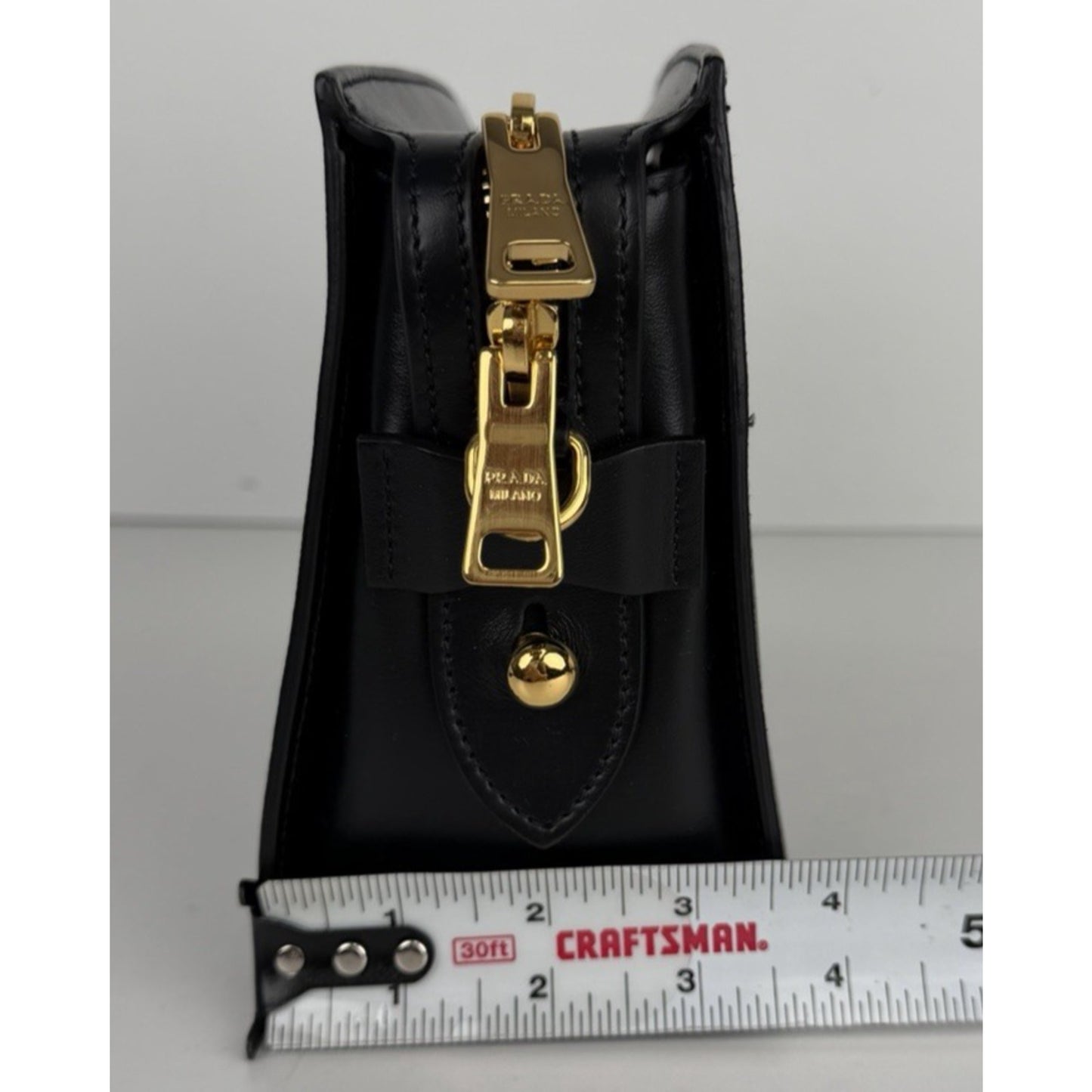 Prada Esplanade Crossbody Crossbody Bag in Black Saffiano Leather S-07