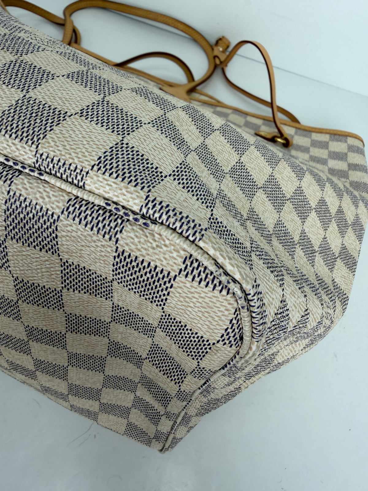 Louis Vuitton Neverfull GM Tote Bag in Damier Azur Coated Canvas 2014 YS12