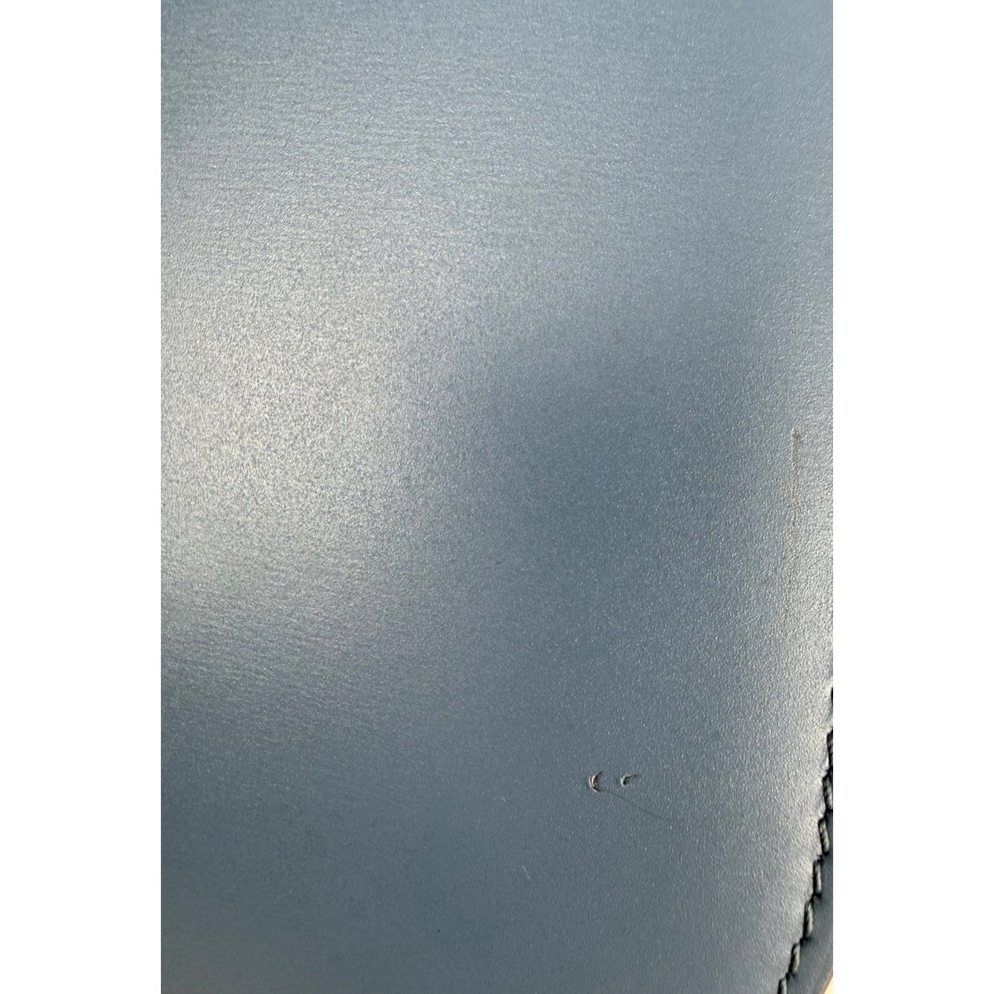 Celine Classic Box Flap Medium Bag in Blue Liege Calfskin Leather S