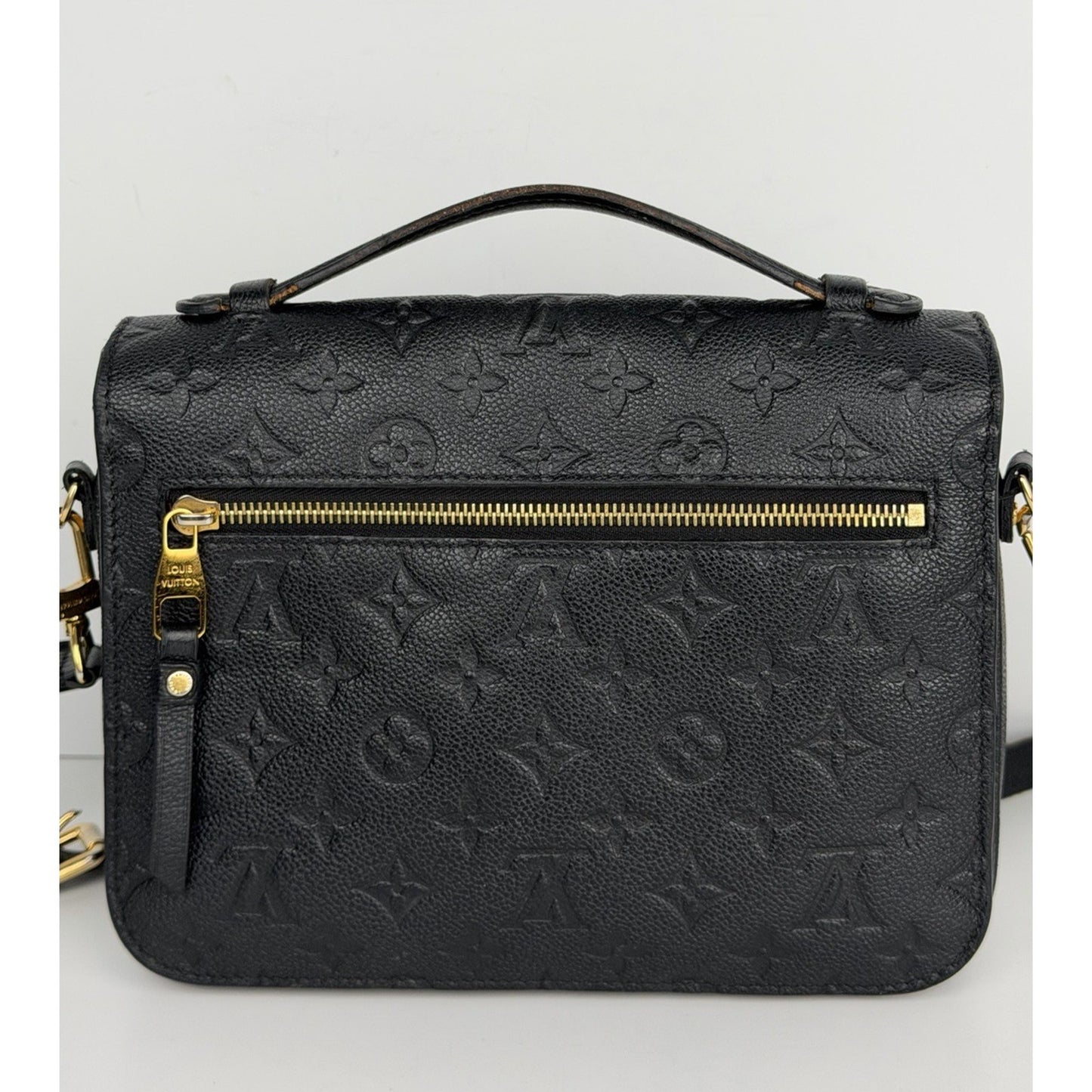 Louis Vuitton Pochette Metis Bag in Black Monogram Empreinte Leather NFC F2