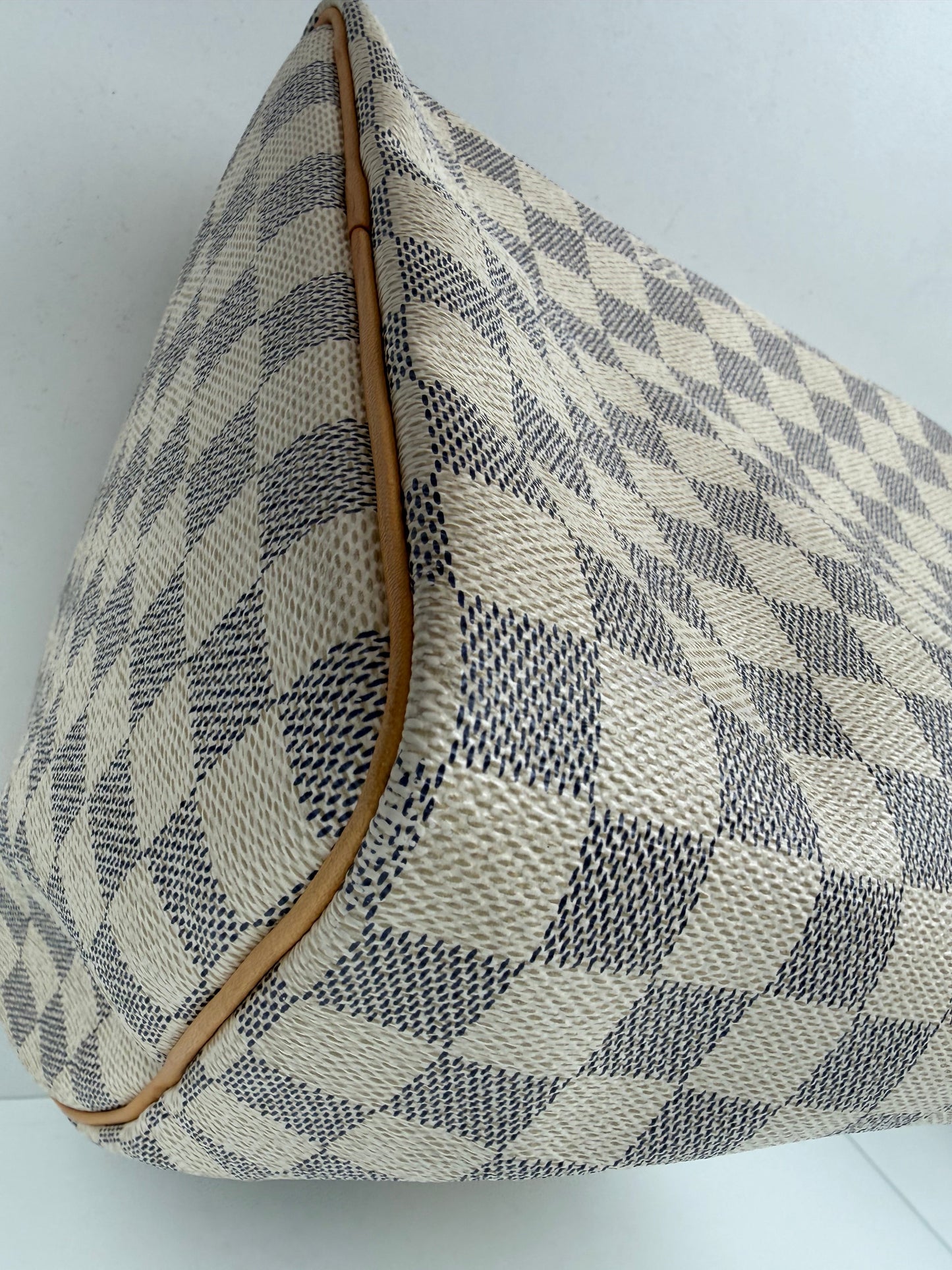 Louis Vuitton Speedy Bandouliere Bag 35 in Damier Azur Coated Canvas 2014 YS