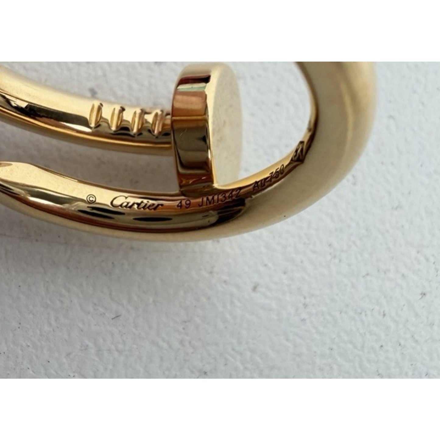 Cartier Juste un Clou Ring in 18k Yellow Gold Size 49
