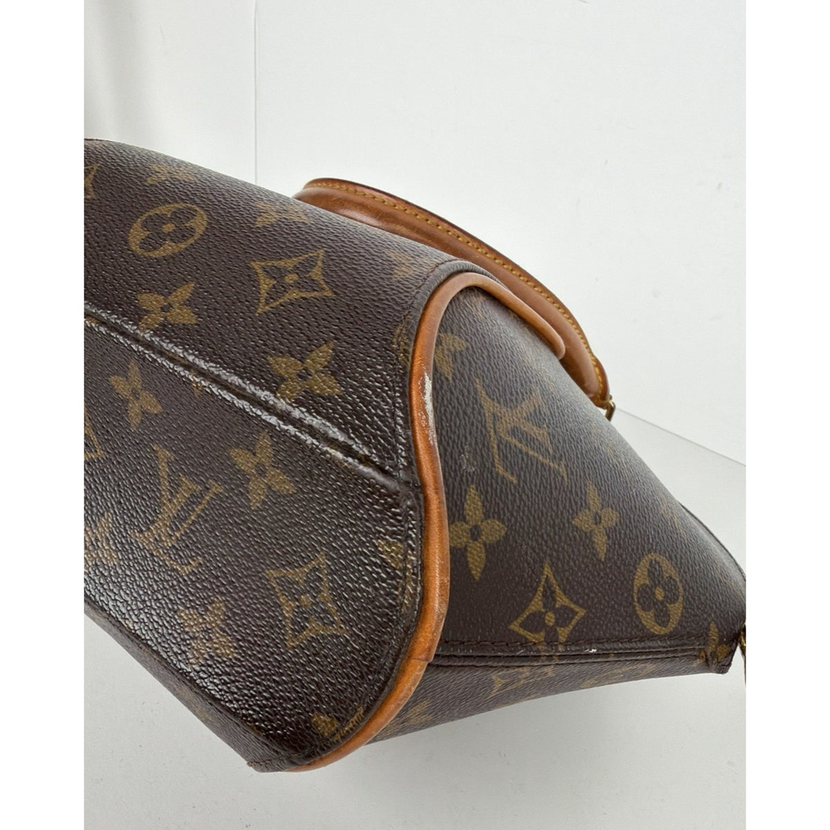 Louis Vuitton Ellipse PM Handbag in Brown LV Monogram Coated Canvas 2000 S08