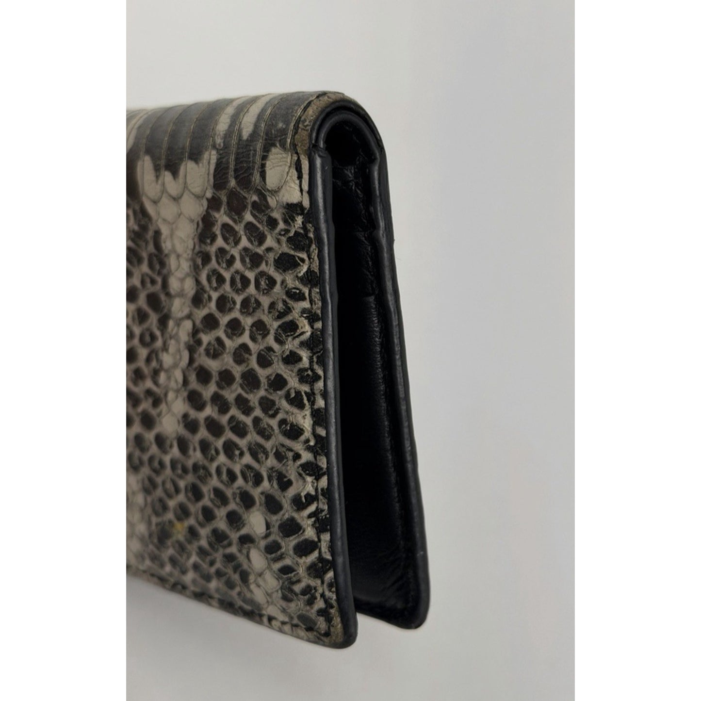 Tom Ford Men's Snake Print Bifold Wallet in Leather