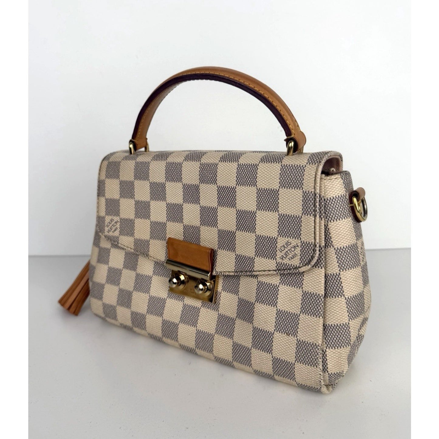 Louis Vuitton Croisette Shoulder Bag in Damier Azur Coated Canvas 2016 S-03