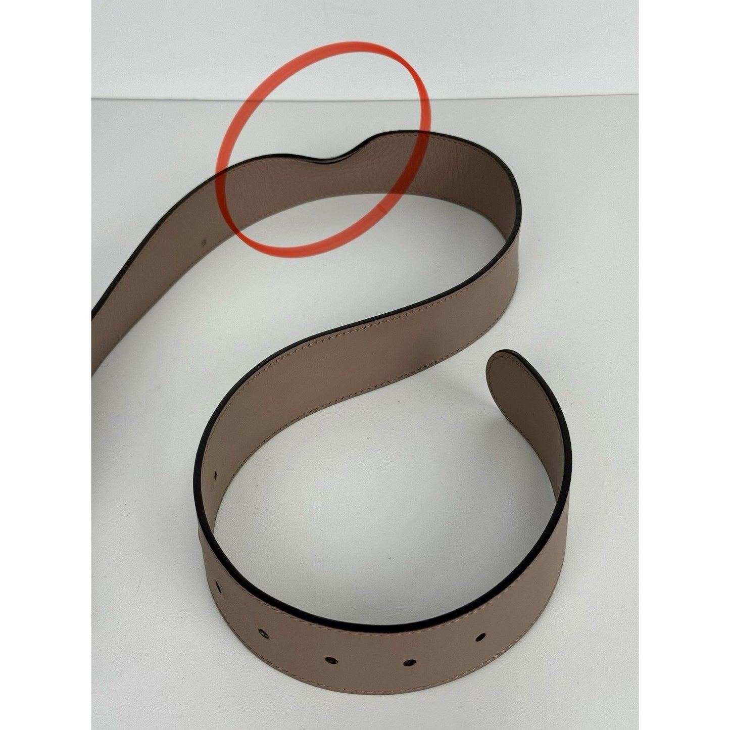 Gucci GG Marmont Leather Belt in Dusty Pink Size 90 36