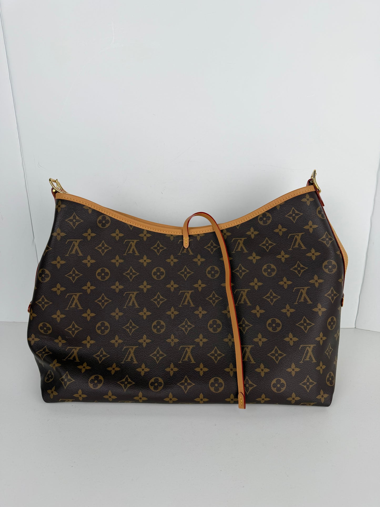 Louis Vuitton CarryAll MM Shoulder Bag in Brown LV Monogram Coated Canvas YC-6