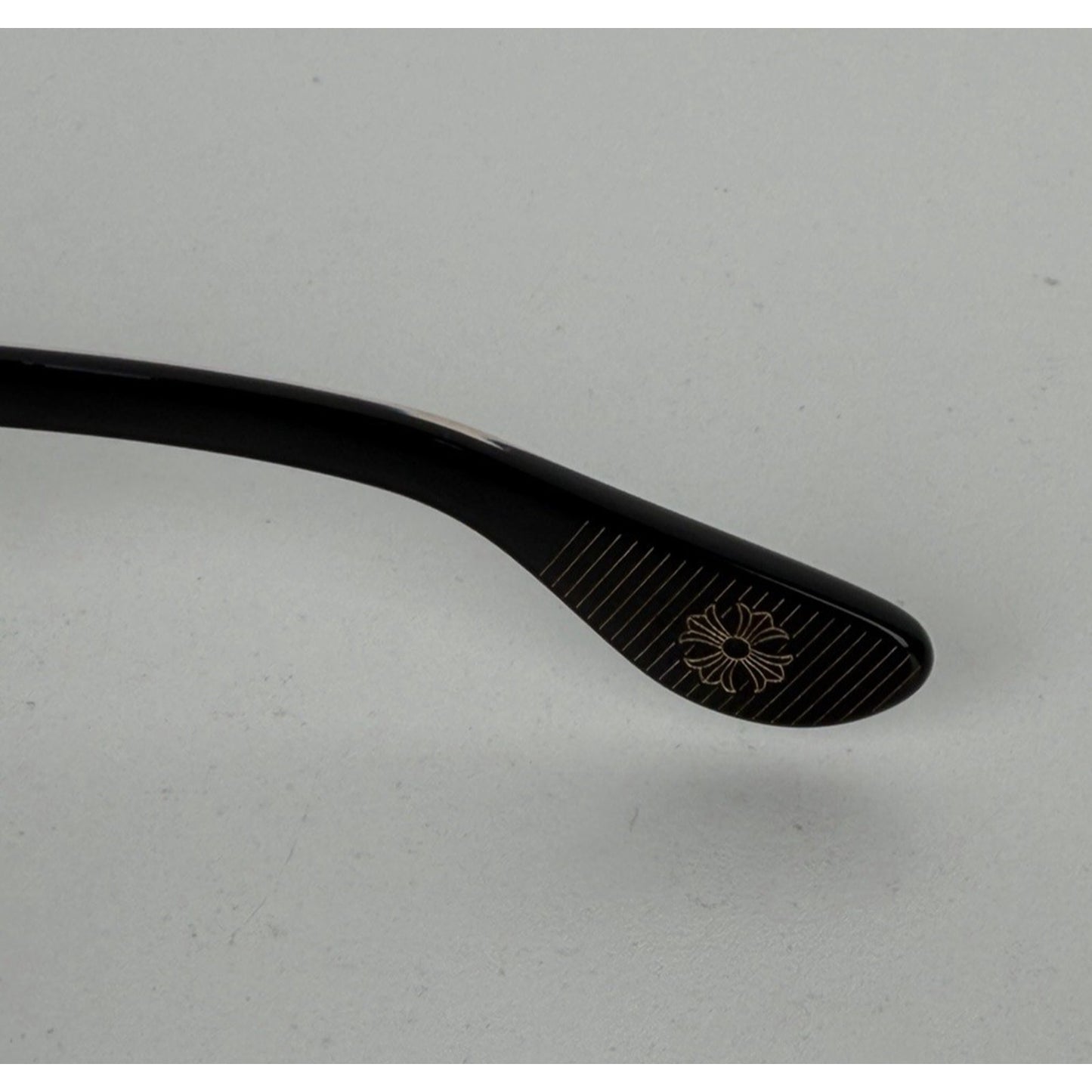 Chrome Hearts Box Officer Square Sunglasses 56 in Black with Dark Green Lenses