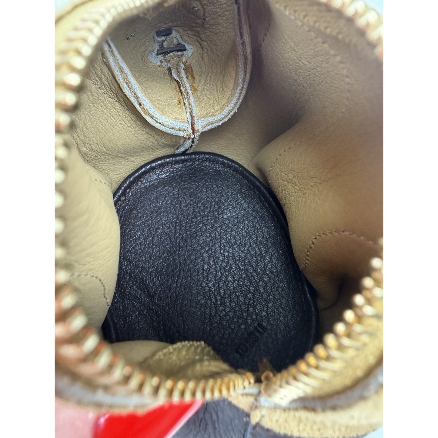 Loewe Panda Leather Suede Coin Purse