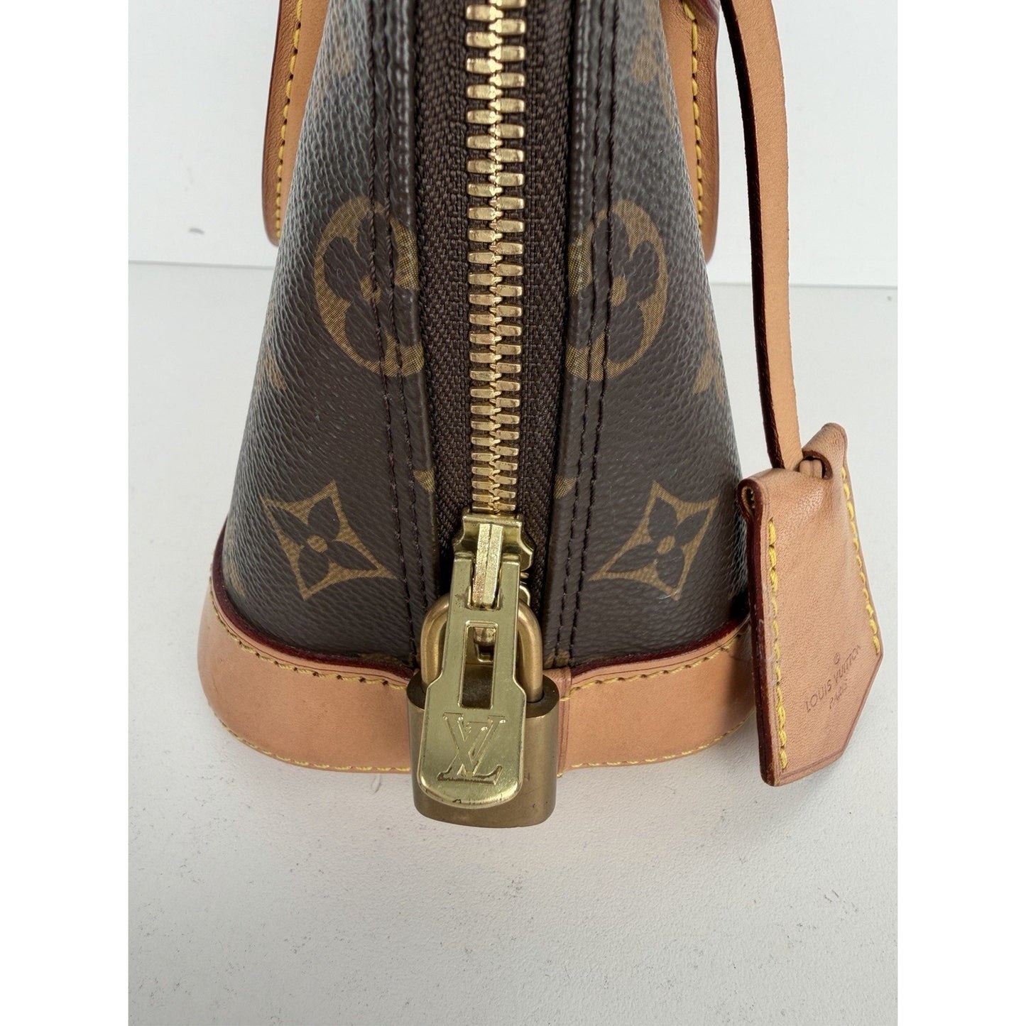 Louis Vuitton Alma BB Top Handle Bag in Brown LV Monogram Coated Canvas 2020 S