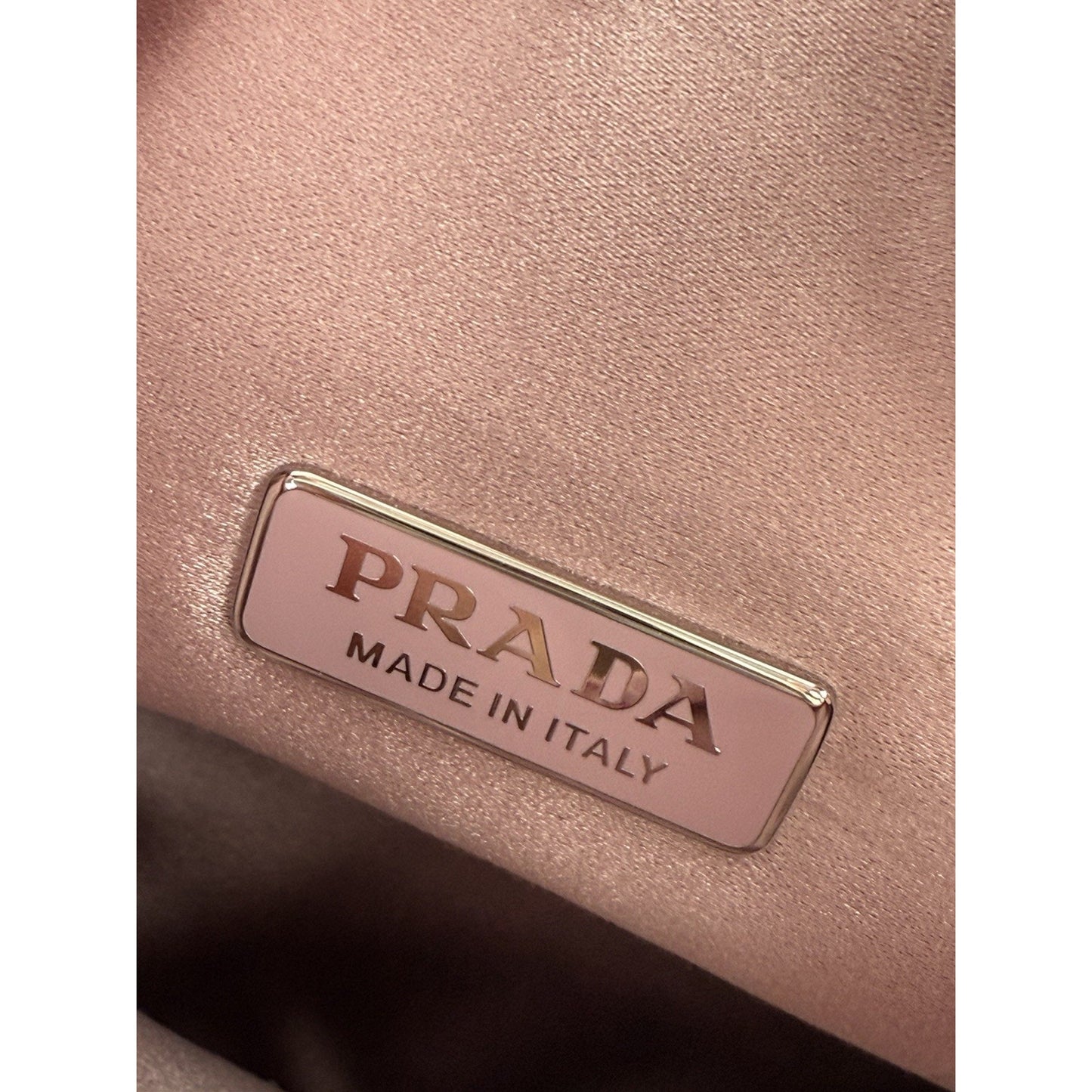 Prada Pink Crystal 2000 Re-Edition Hobo Handbag Satin Finish
