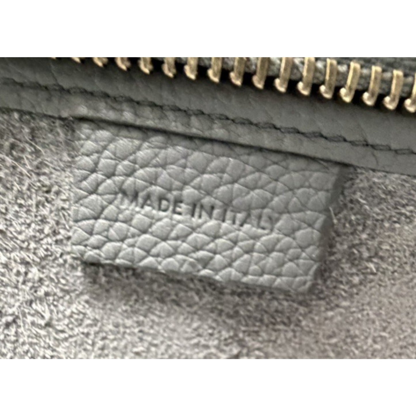 Celine Nano Luggage Bag in Grey Structured Calfskin Leather B-9