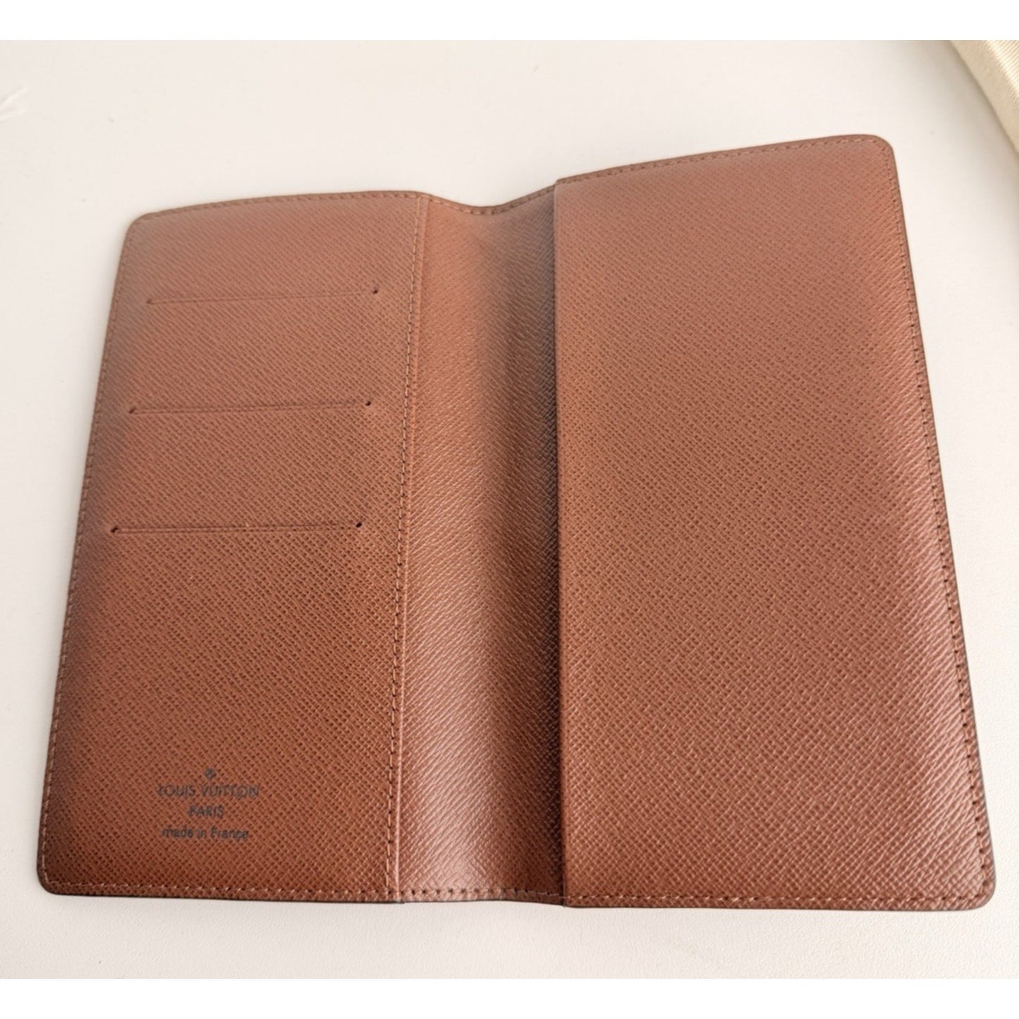 Louis Vuitton Pocket Agenda Cover Credit Card Slots Brown Canvas NFC