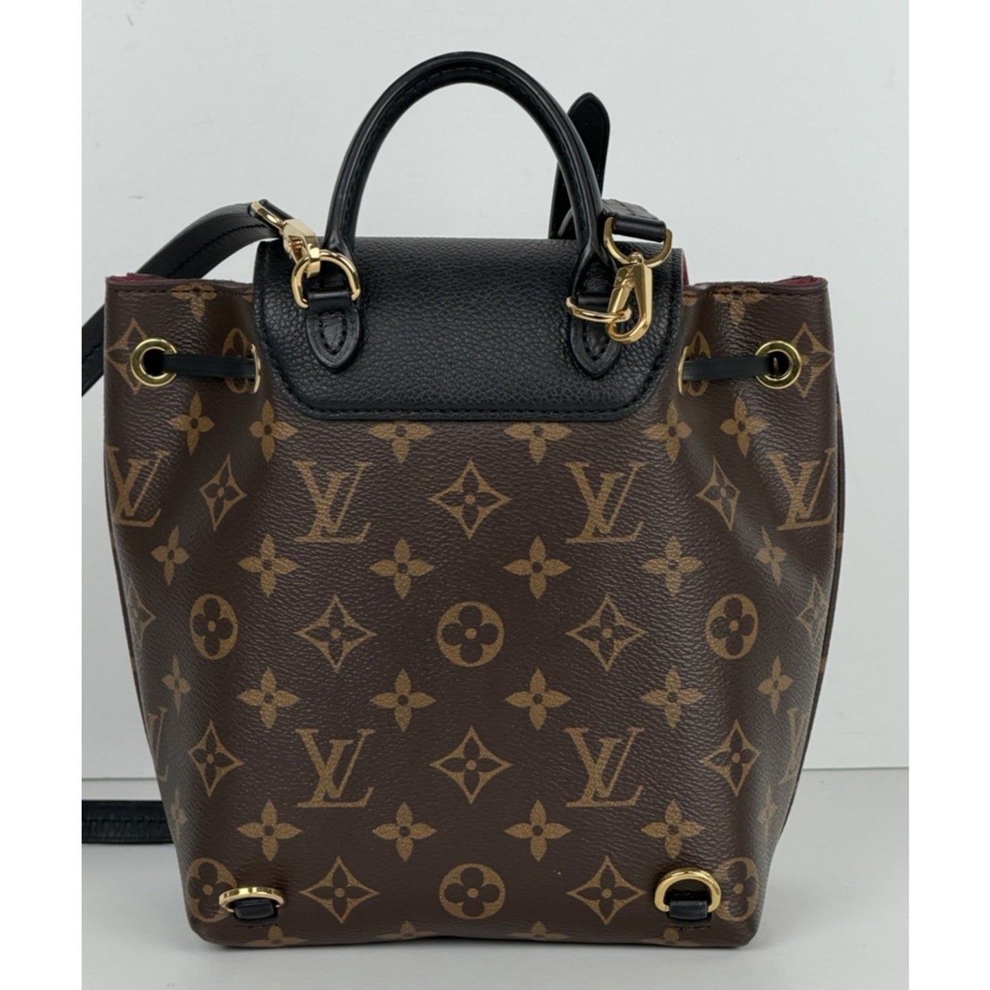 Louis Vuitton Montsouris BB Backpack in Classic Monogram Coated Canvas NFC E8