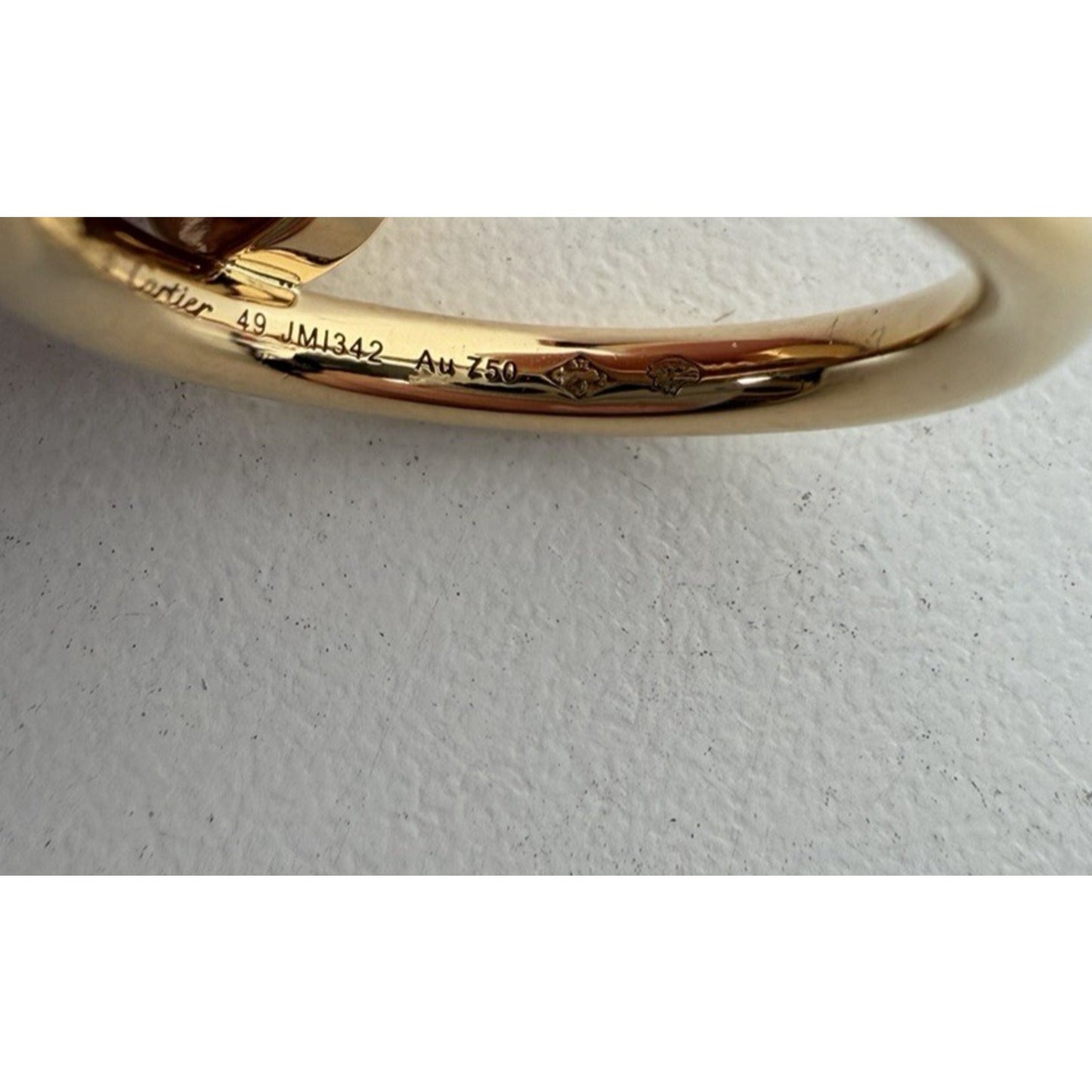 Cartier Juste un Clou Ring in 18k Yellow Gold Size 49