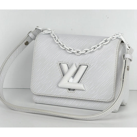 Louis Vuitton Twist PM Shoulder Bag in White Epi Leather 2020 D3
