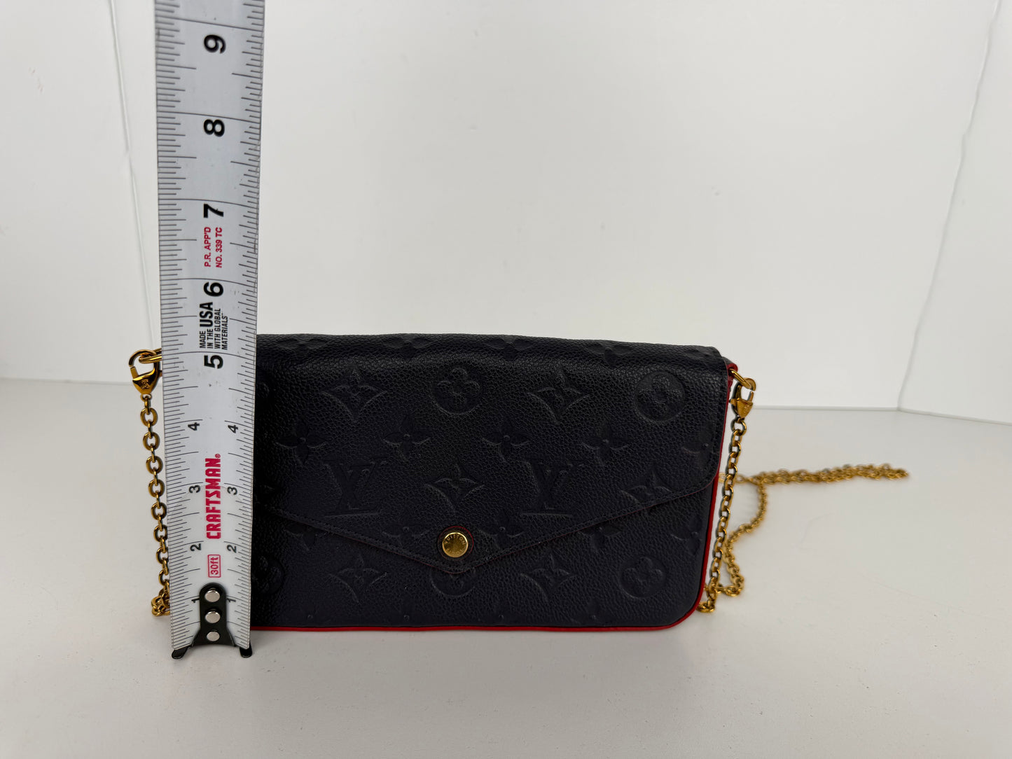Louis Vuitton Pochette Felicie Crossbody Bag in Blue Monogram Empreinte Leather 2020 YS-08