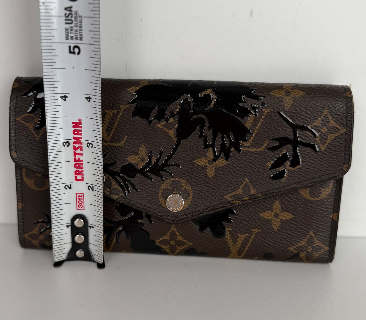 Louis Vuitton Monogram Blossom Sarah Wallet in Brown Monogram Coated Canvas 2018 K1