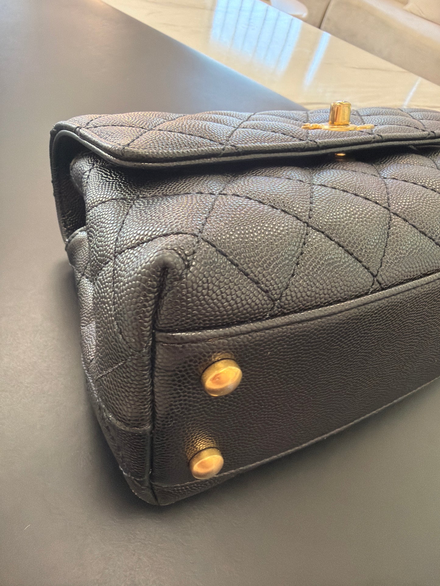 Chanel Coco Chain Top Handle Bag