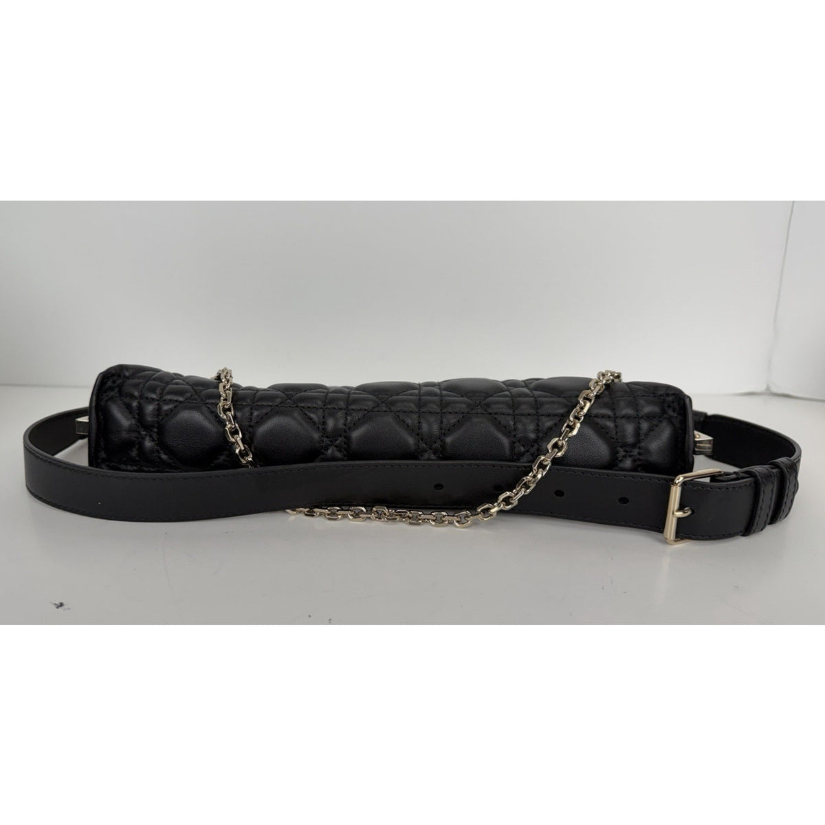 Christian Dior Miss Dior Midi Mini Bag in Black Cannage Lambskin Leather 2022 C4