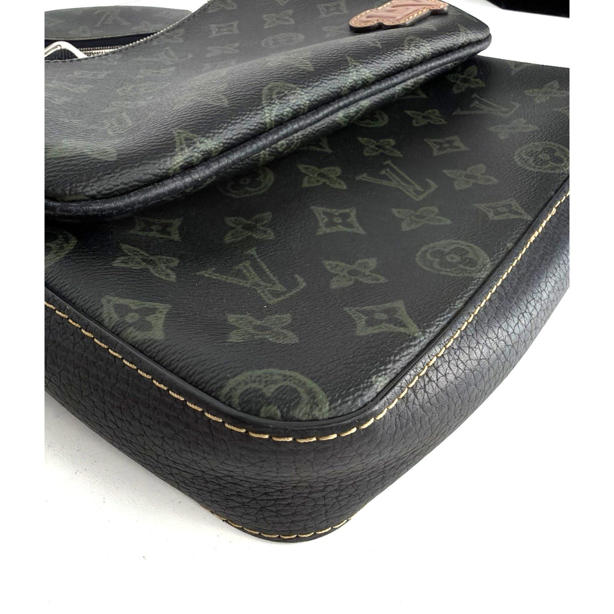 Louis Vuitton Trio Messenger Shoulder Bag Green Coated Canvas NFC C4