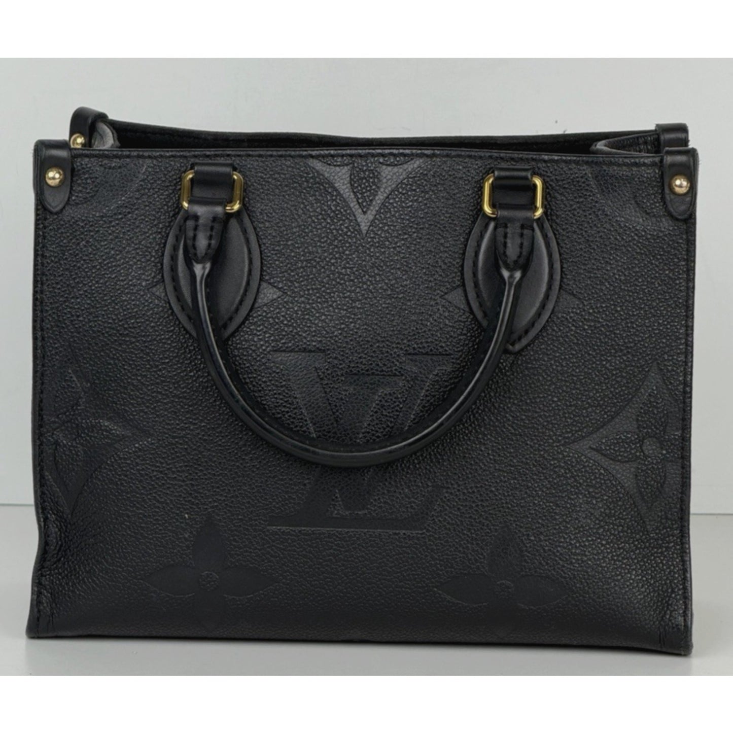 Louis Vuitton OnTheGo PM Bag in Back Debossed Monogram Empreinte Leather NFC C3