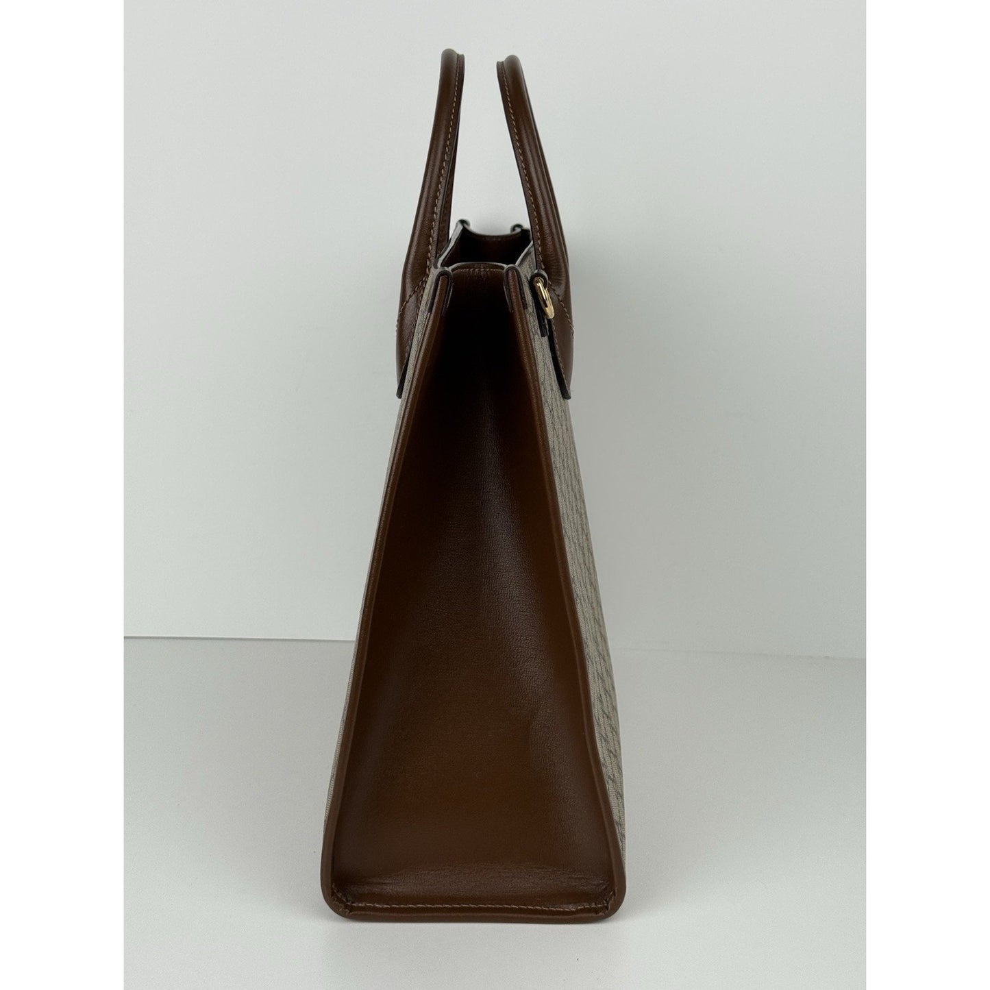 Gucci Interlocking G Tote And Shoulder Bag Women Brown Canvas