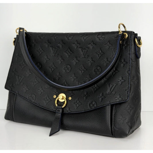 Louis Vuitton Blanche MM Top Handle Bag in Black Empreinte Leather 2018 E2