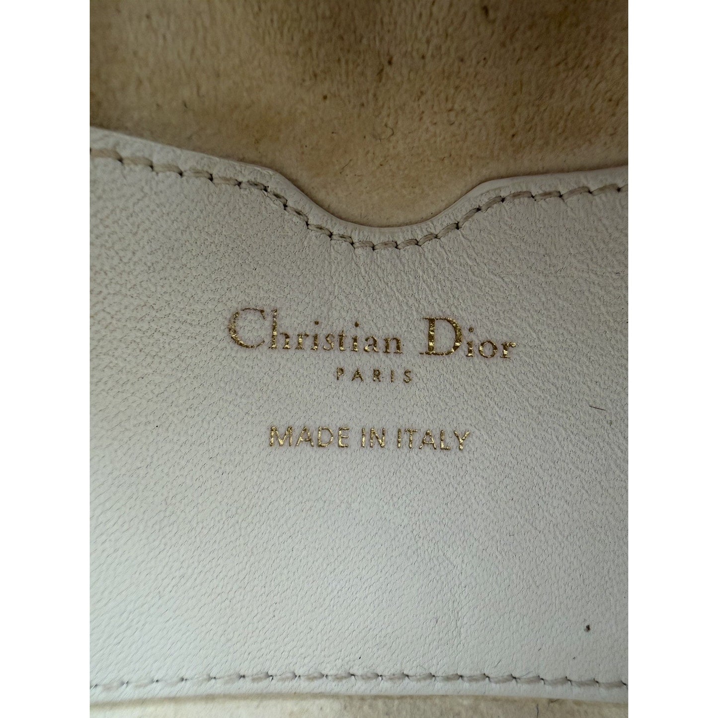 Christian Dior Vibe Hobo Shoulder Bag Small in White Cannage Leather 2021 S08