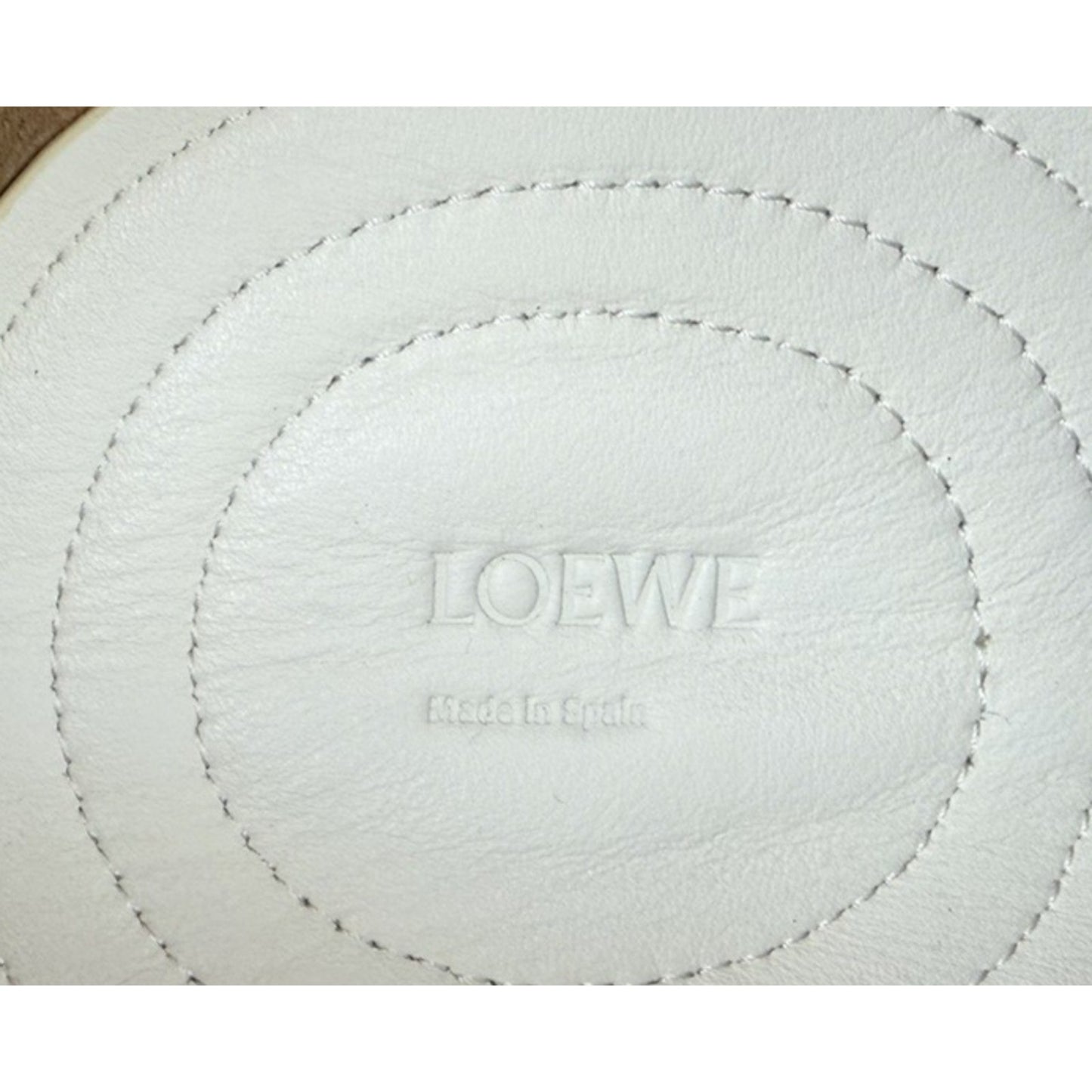 Loewe Paseo Small Bag in White Pleated Nappa Leather with Gold HW S-10