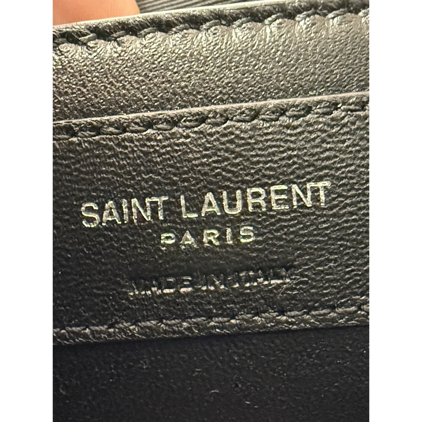 Saint Laurent Niki Messenger Bag Black with Silver Hardware B-2