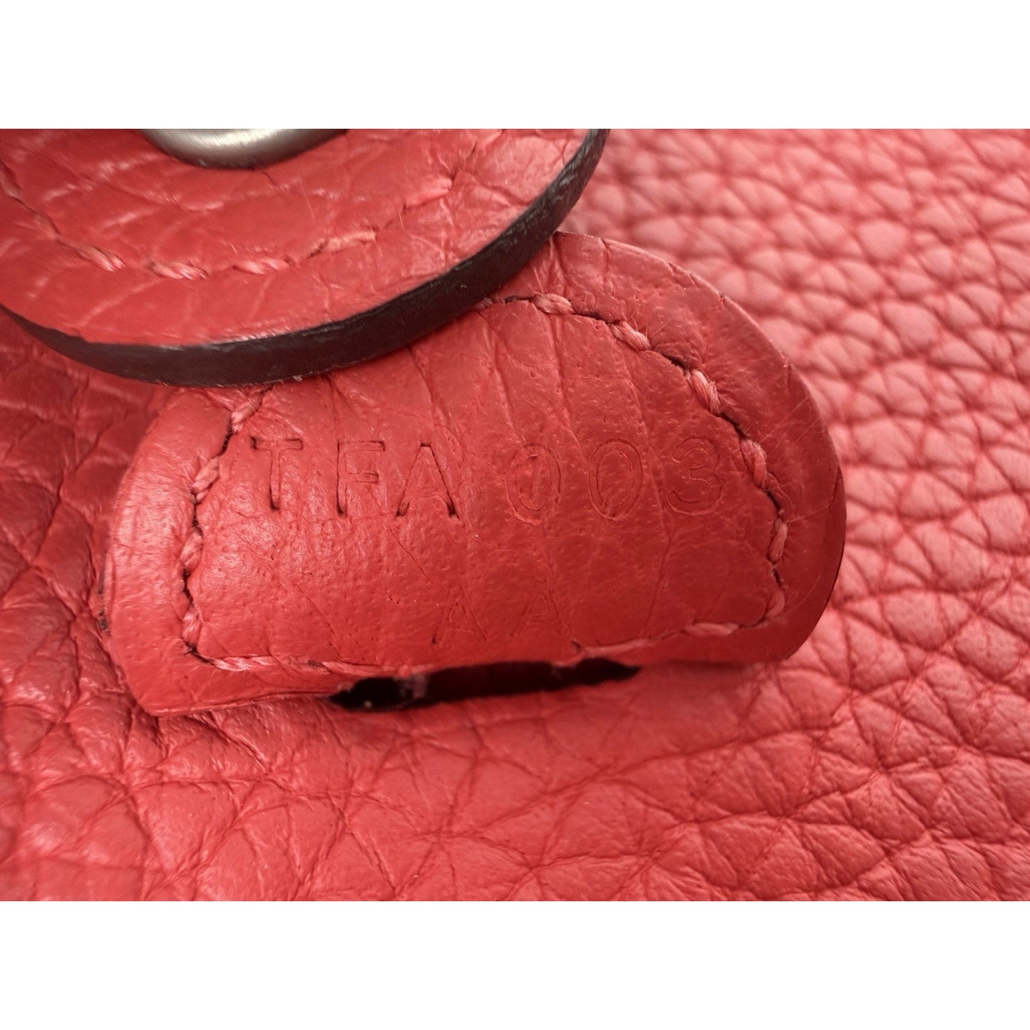 Hermes Evelyne TPM 16 Bag in Red Taurillon Clemence Leather 2015 C1