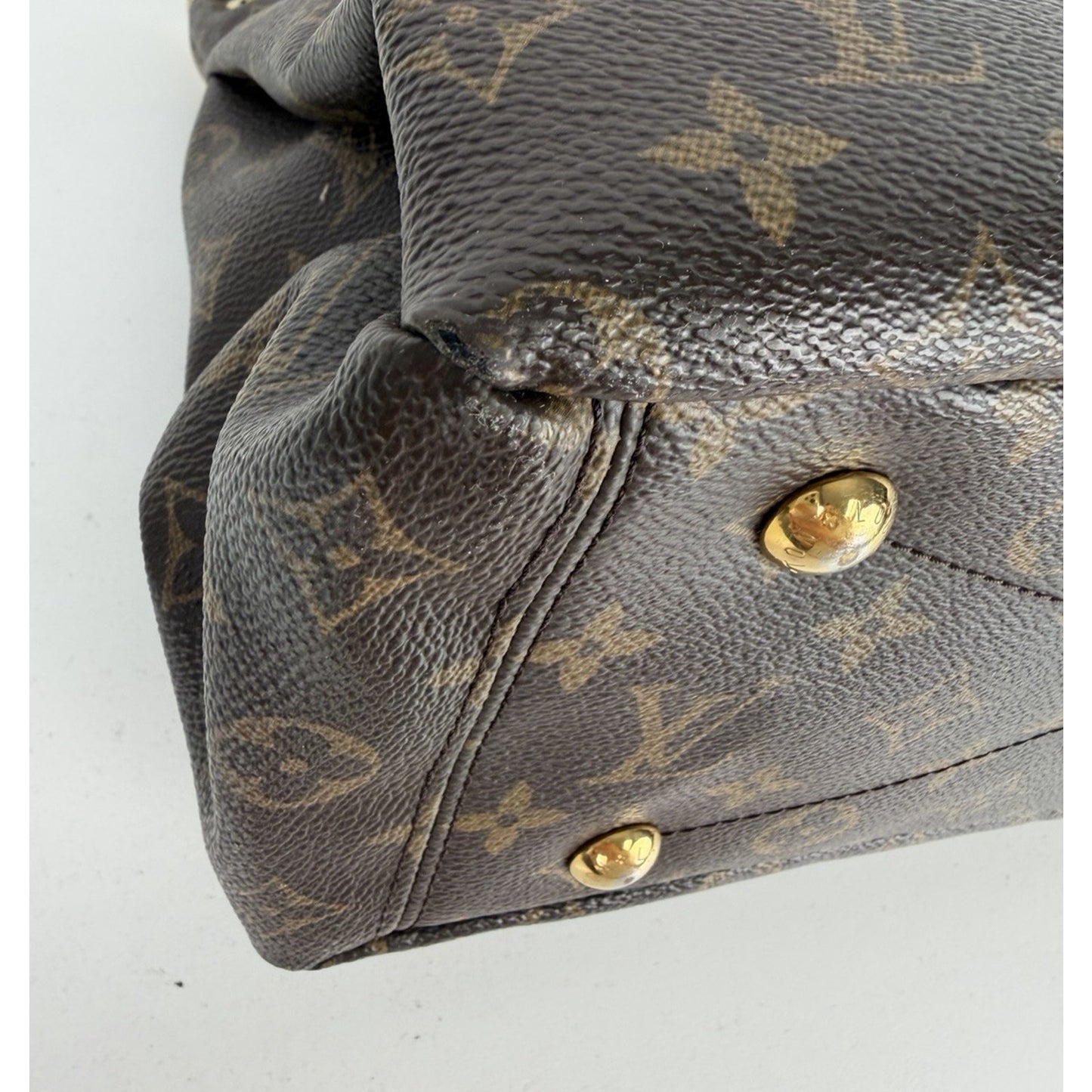 Louis Vuitton Pallas Top Handle Bag MM in LV Monogram Coated Canvas 2014 S-20