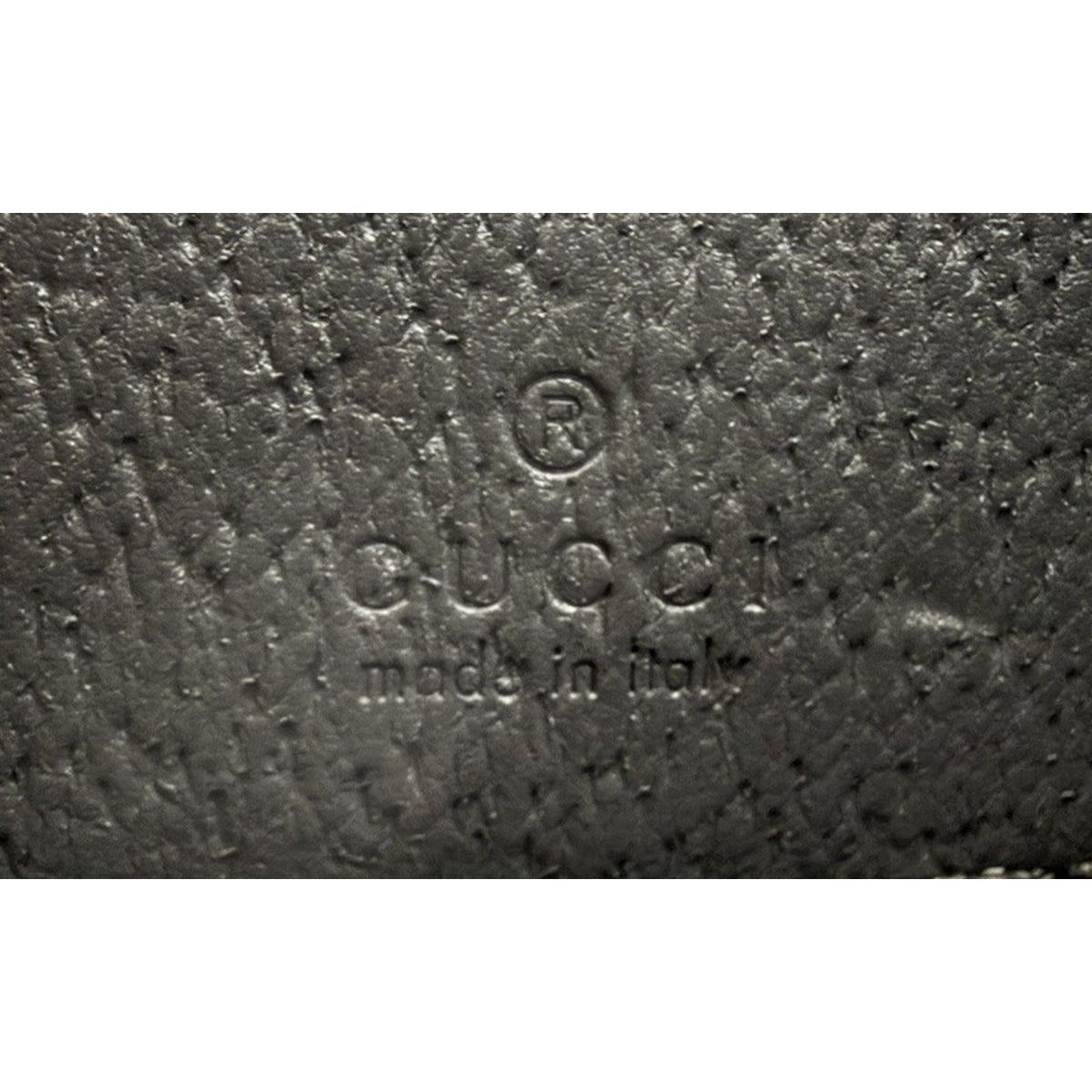 Gucci GG Supreme Interlocking G Shoulder Bag Grey Canvas&Black Leather Trim S17