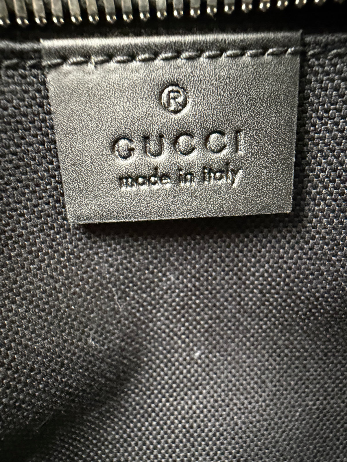 Gucci Web Camera Men's Shoulder Bag Small in Black GG Supreme Coated Canvas YS23