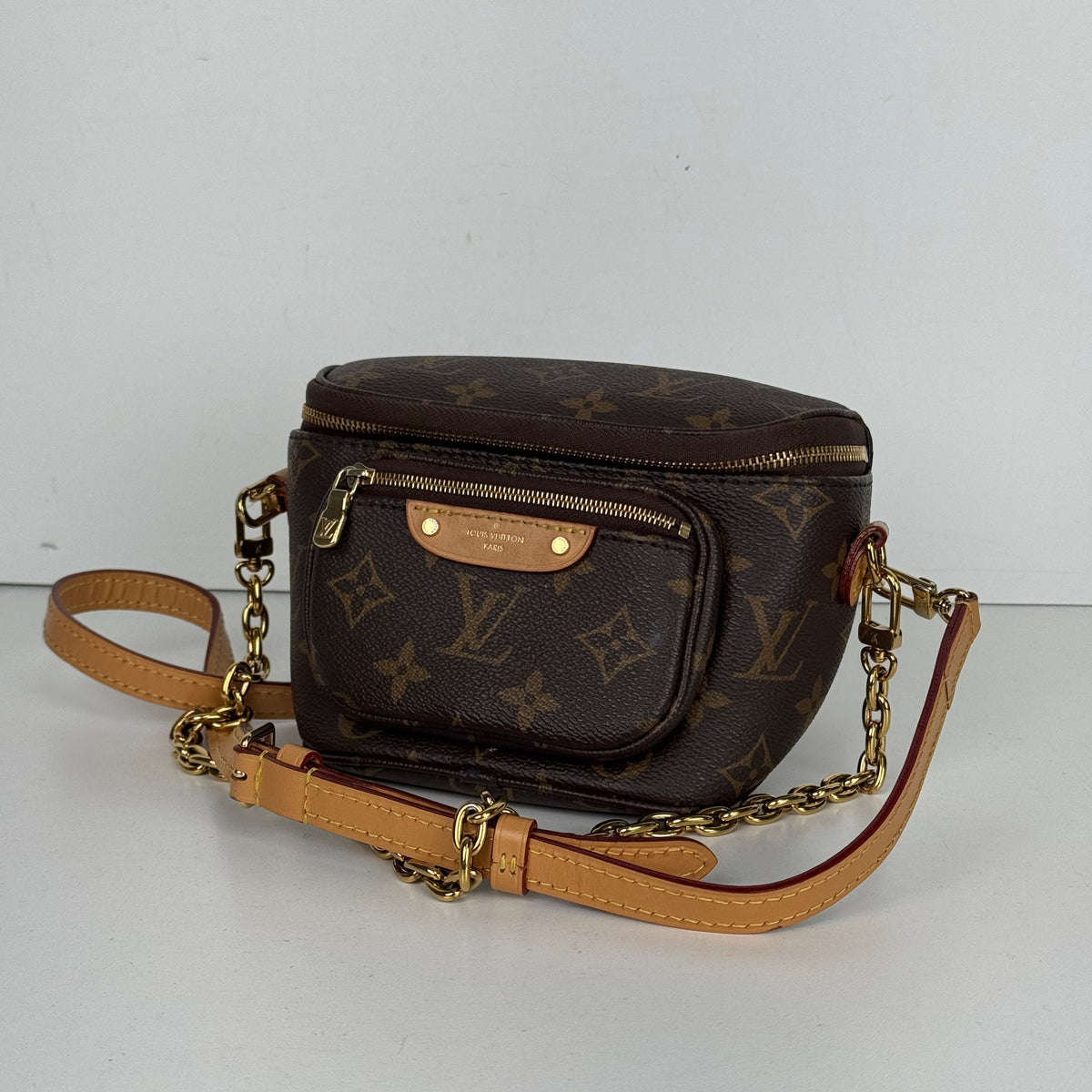 Louis Vuitton Mini Bumbag in LV Monogram Coated Canvas NFC YC2