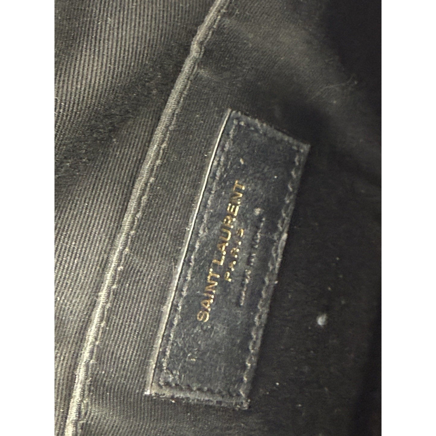 Saint Laurent Camera Bag Calfskin Matelasse Monogram Lou Beige