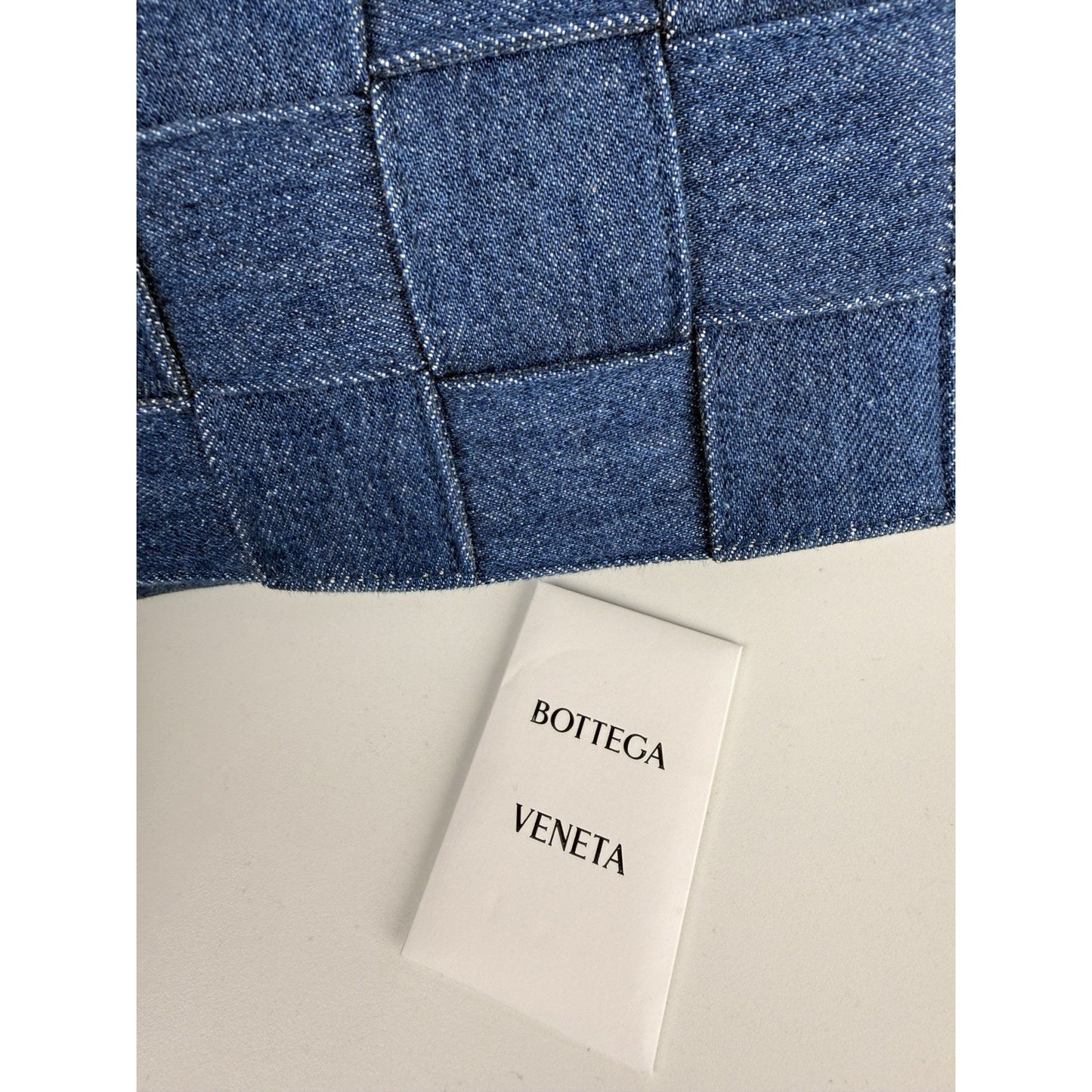 Bottega Veneta Cassette Crossbody Bag in Blue Denim Intrecciato Regular C3