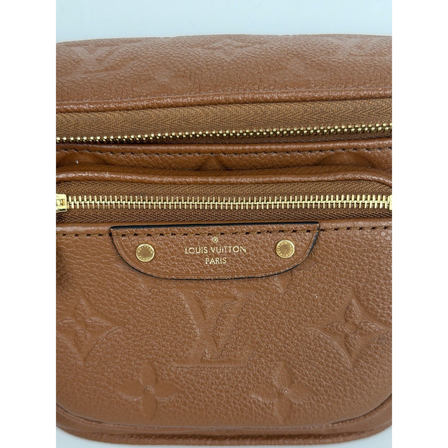 LOUIS VUITTON Mini Bumbag Empriente Leather Belt Bag Cognac NFC