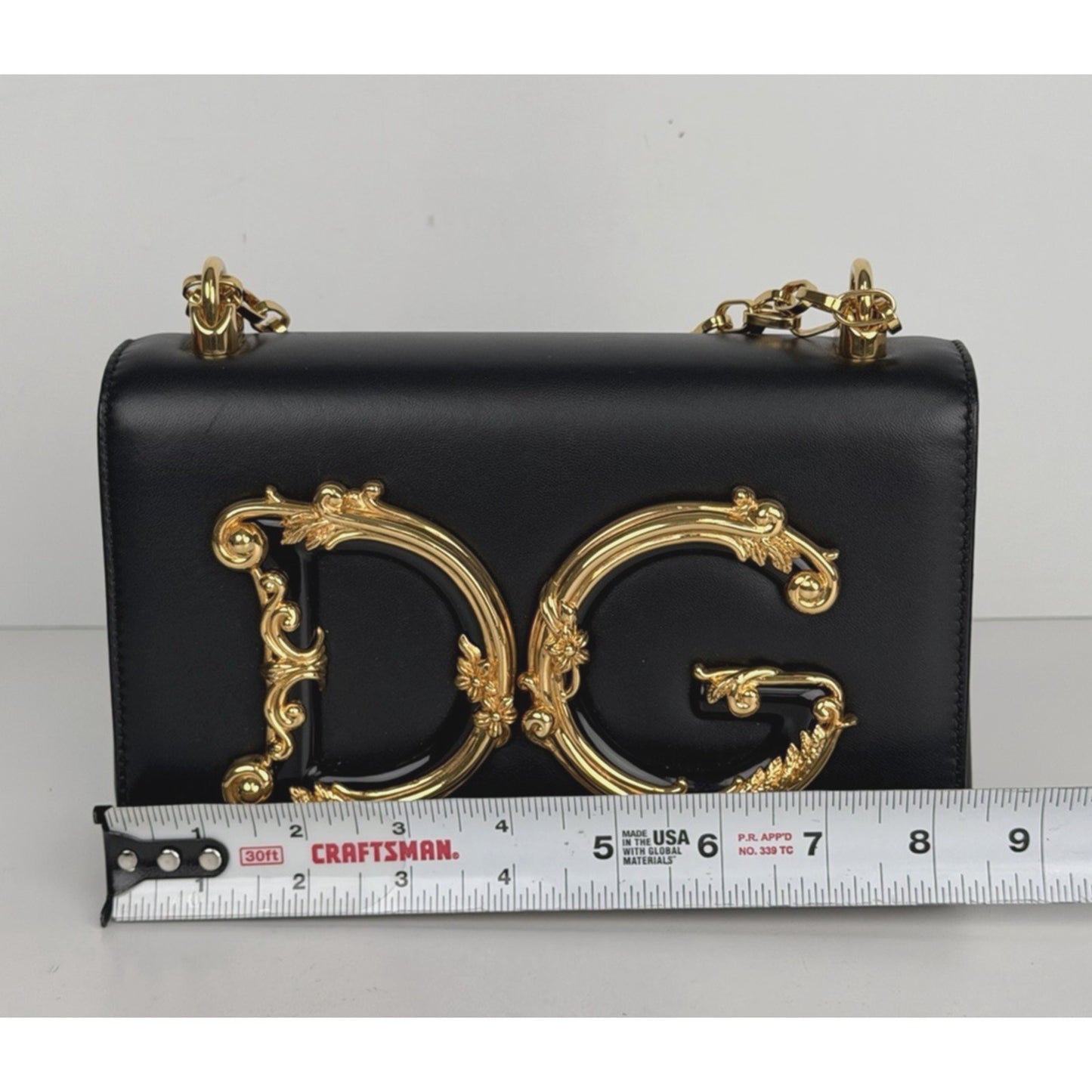 Dolce & Gabbana DG Girls Shoulder Bag Small in Black Leather for Women S15