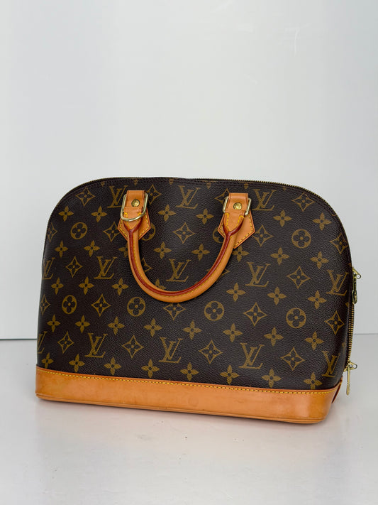 Louis Vuitton Alma PM Monogram Canvas Top Handle Bag 1998 YC1