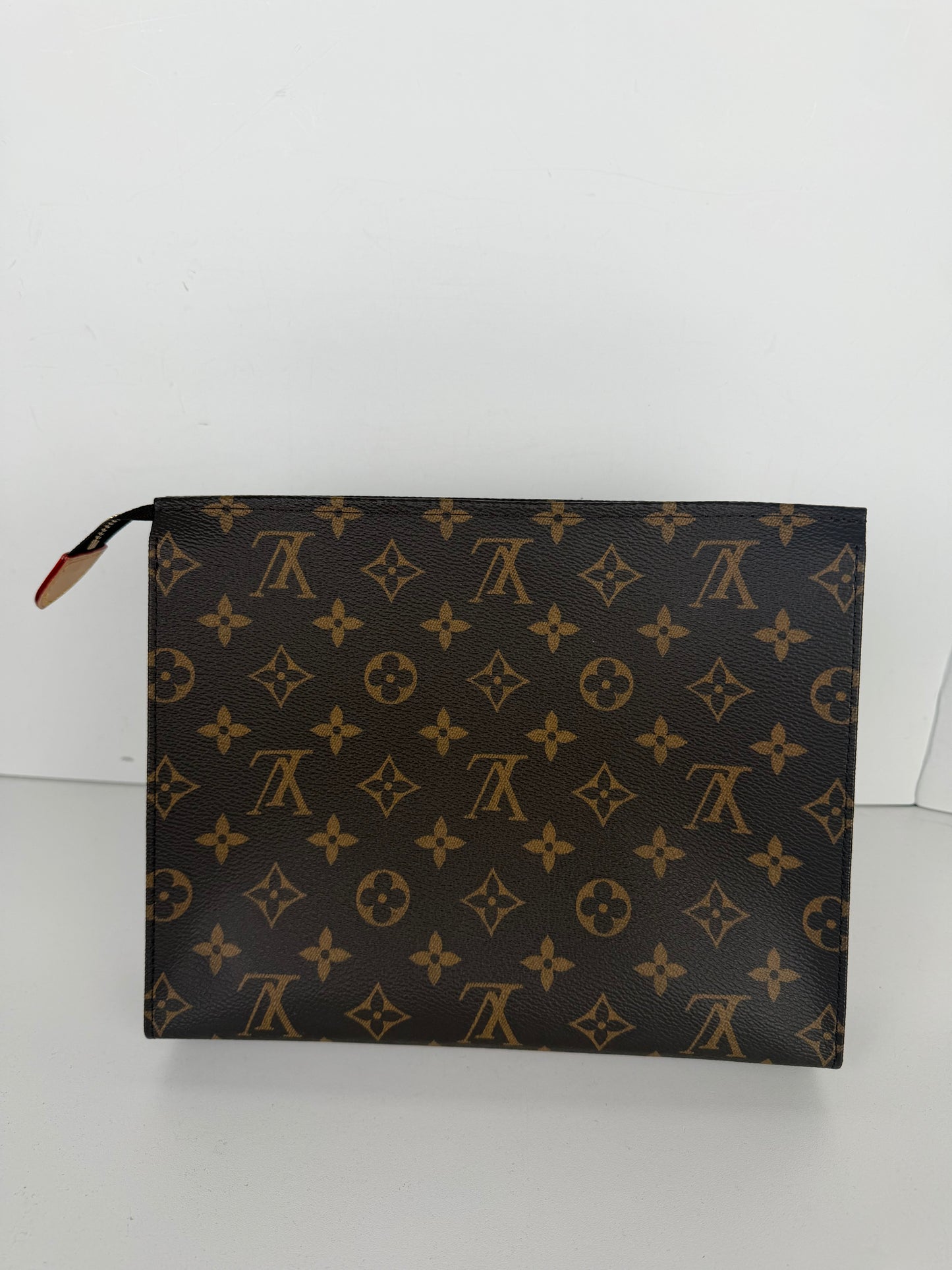 Louis Vuitton Monogram Toiletry Pouch Bag 26 in Brown LV Monogram Coated Canvas NFC Y
