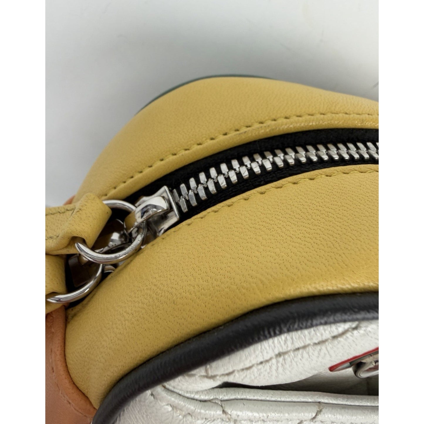 Chanel Paris-Cuba Color Camera Bag Quilted White Leather&Colorful Border 2017 D8