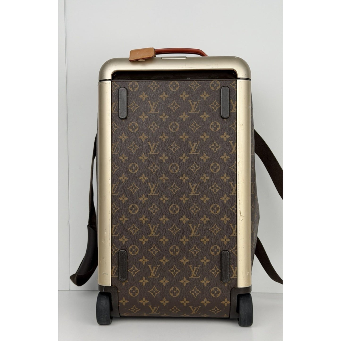 Louis Vuitton Horizon Soft 55 Rolling Duffle Bag in Brown Monogram Canvas 2019