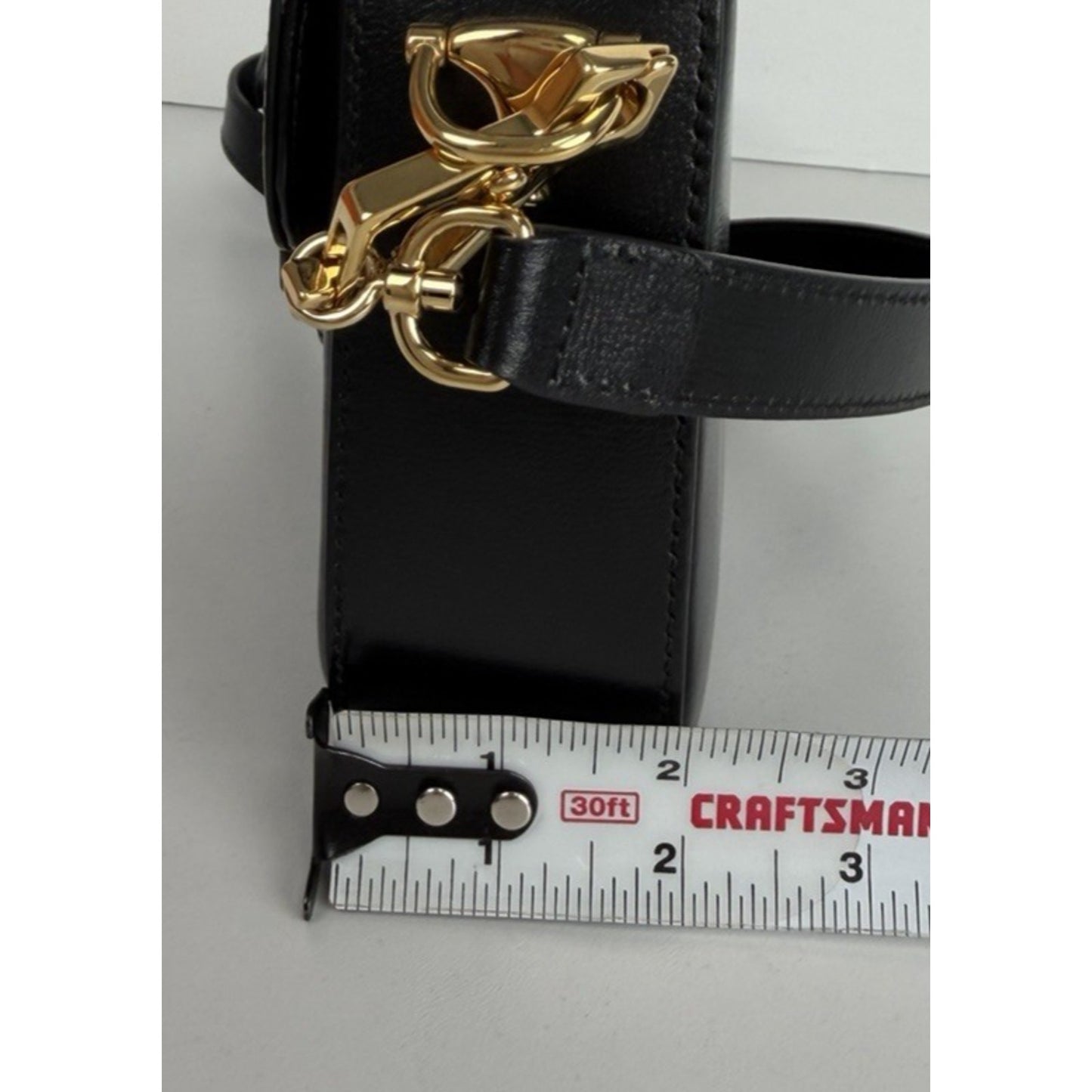 Gucci Horsebit 1955 Shoulder Bag in Black Leather Gold HW E-8