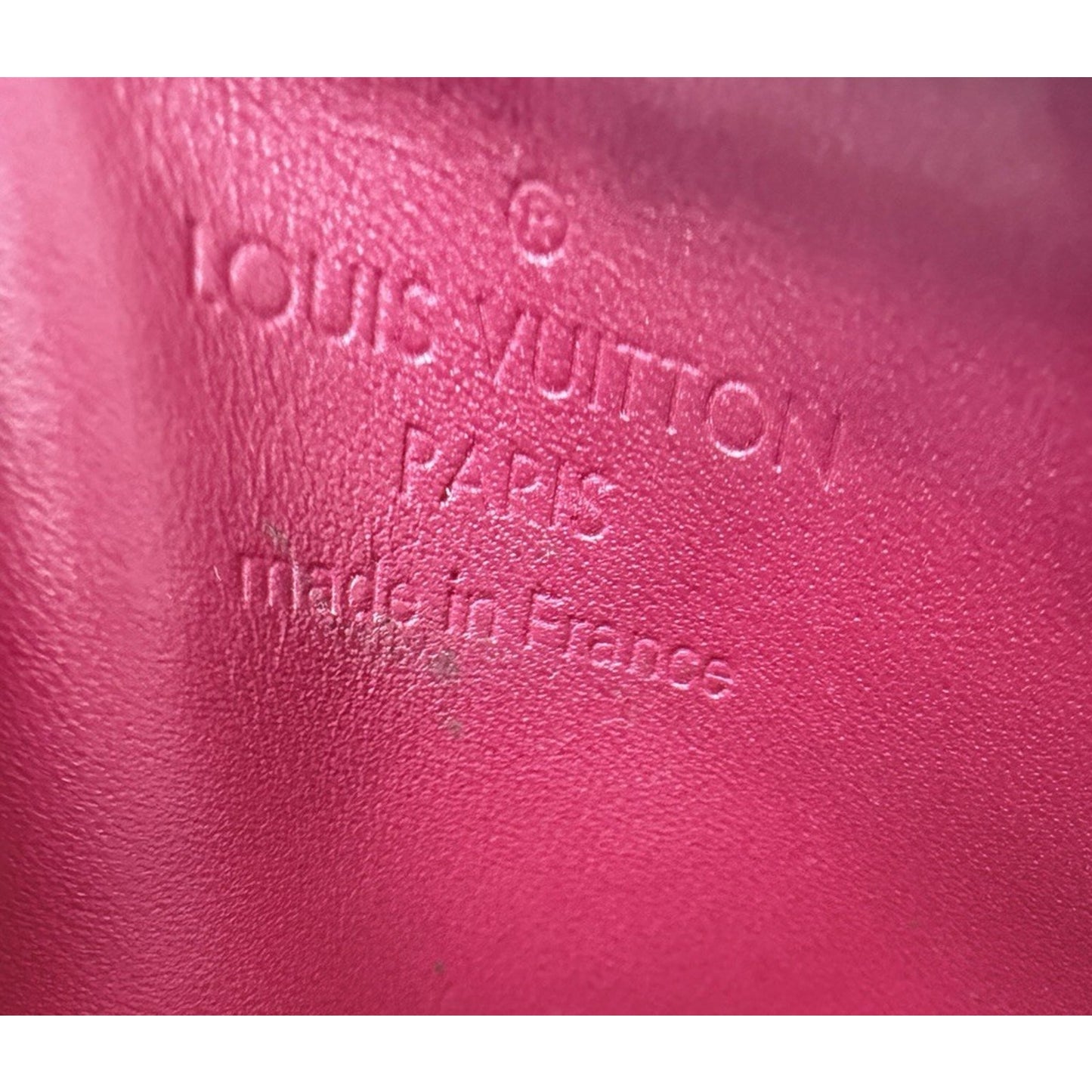 Louis Vuitton Pochette Cles NM Coin Purse in Rose Indien Monogram Vernis 2014